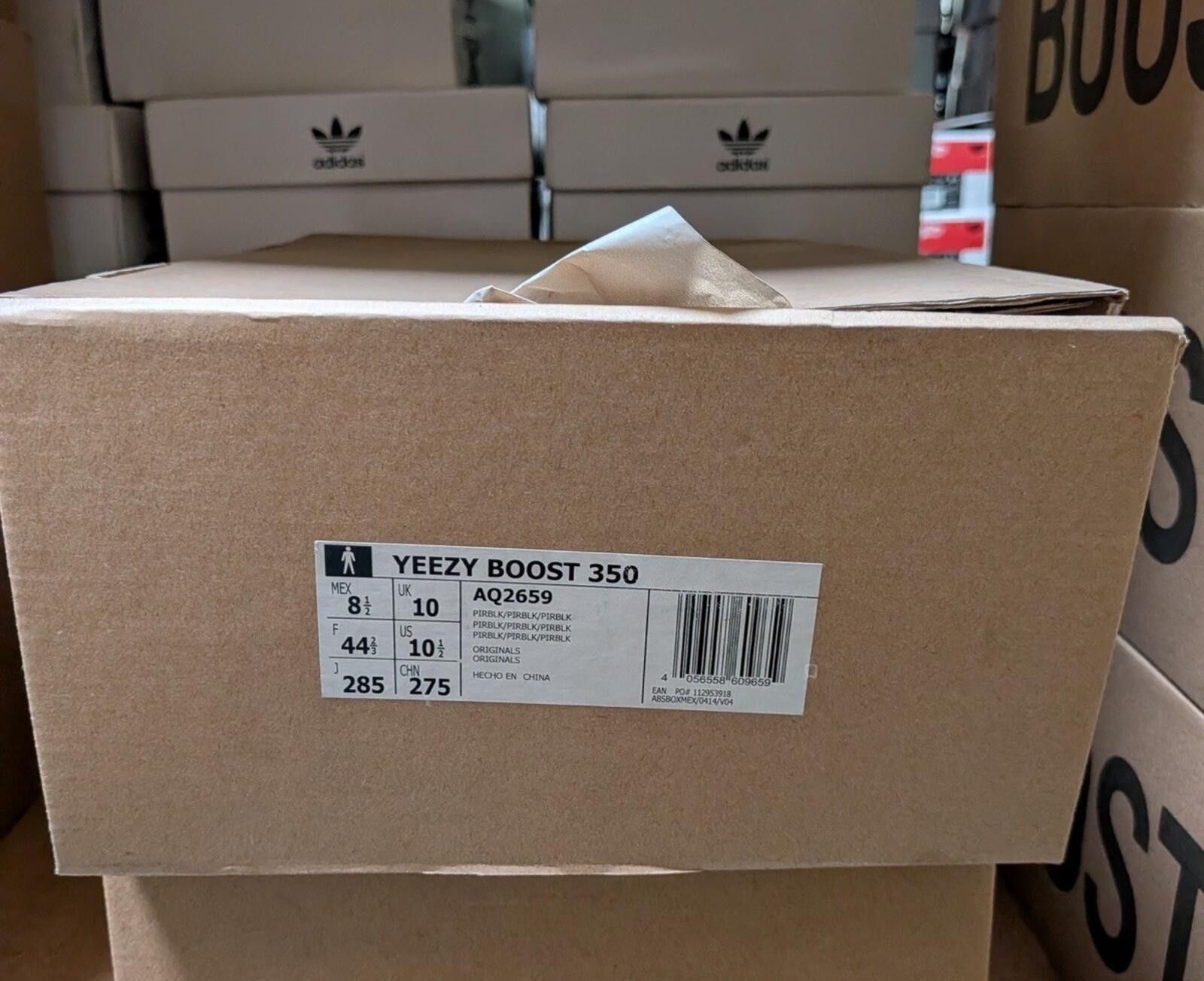 Adidas 2015 adidas Yeezy Boost 350 v1 Pirate Black 1.0 AQ2659 Size US 10.5 / EU 43-44 - 7 Thumbnail