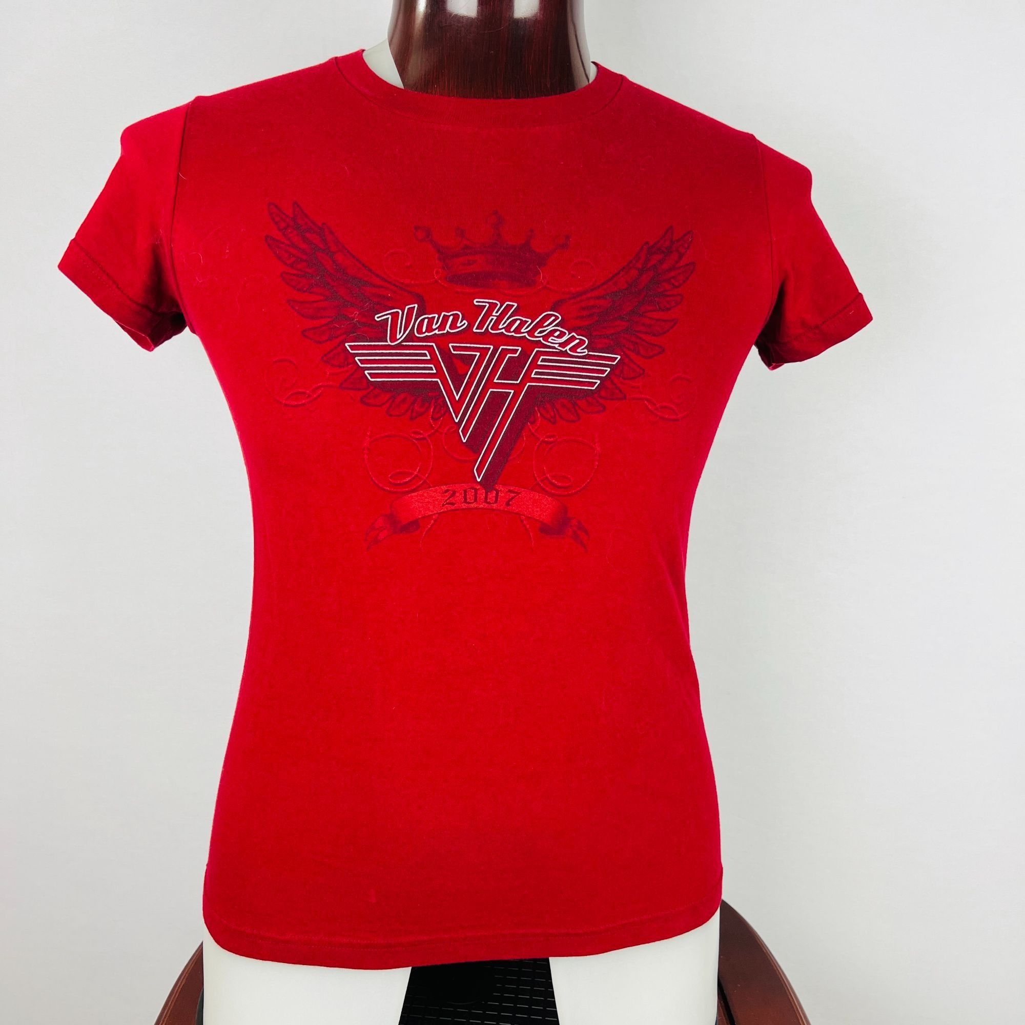 American Apparel Van Halen Logo 2007 Mens L Graphic T-Shirt Shirt (Kids Size) Size US L / EU 52-54 / 3 - 1 Thumbnail