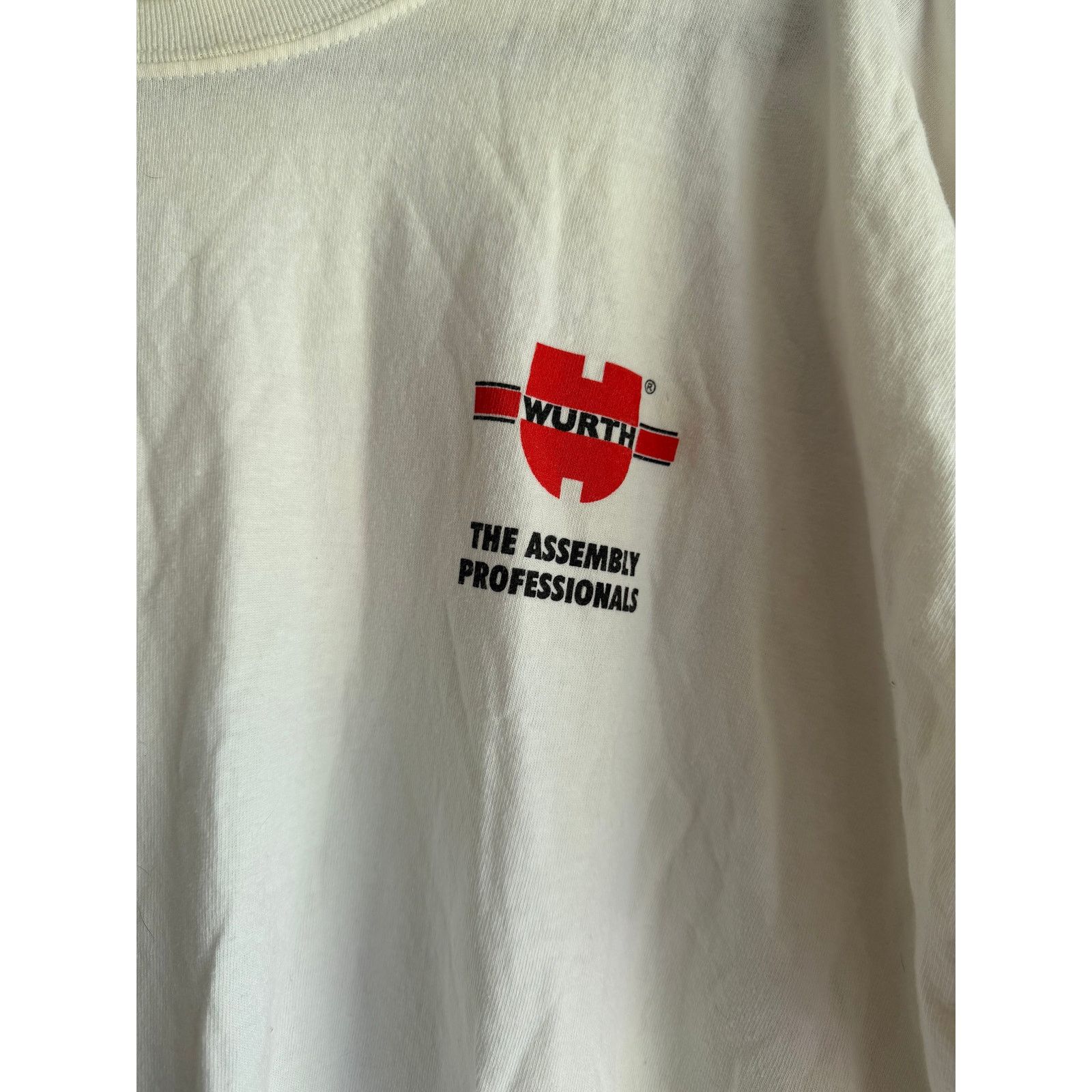Gildan Vintage Wurth Racing Graphic Tee XL White Promo Shirt Size US XL / EU 56 / 4 - 4 Thumbnail
