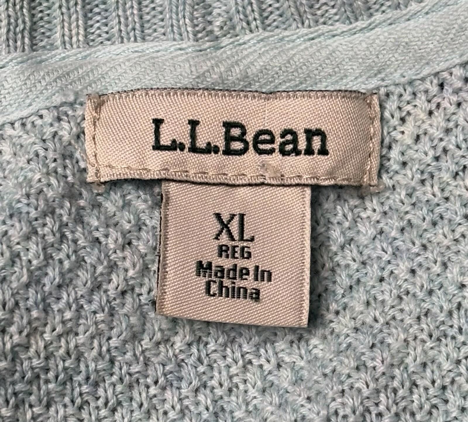 L.L. Bean LL Bean Cardigan Sweater Women's XL Light Blue Pockets Size XL / US 12-14 / IT 48-50 - 2 Thumbnail