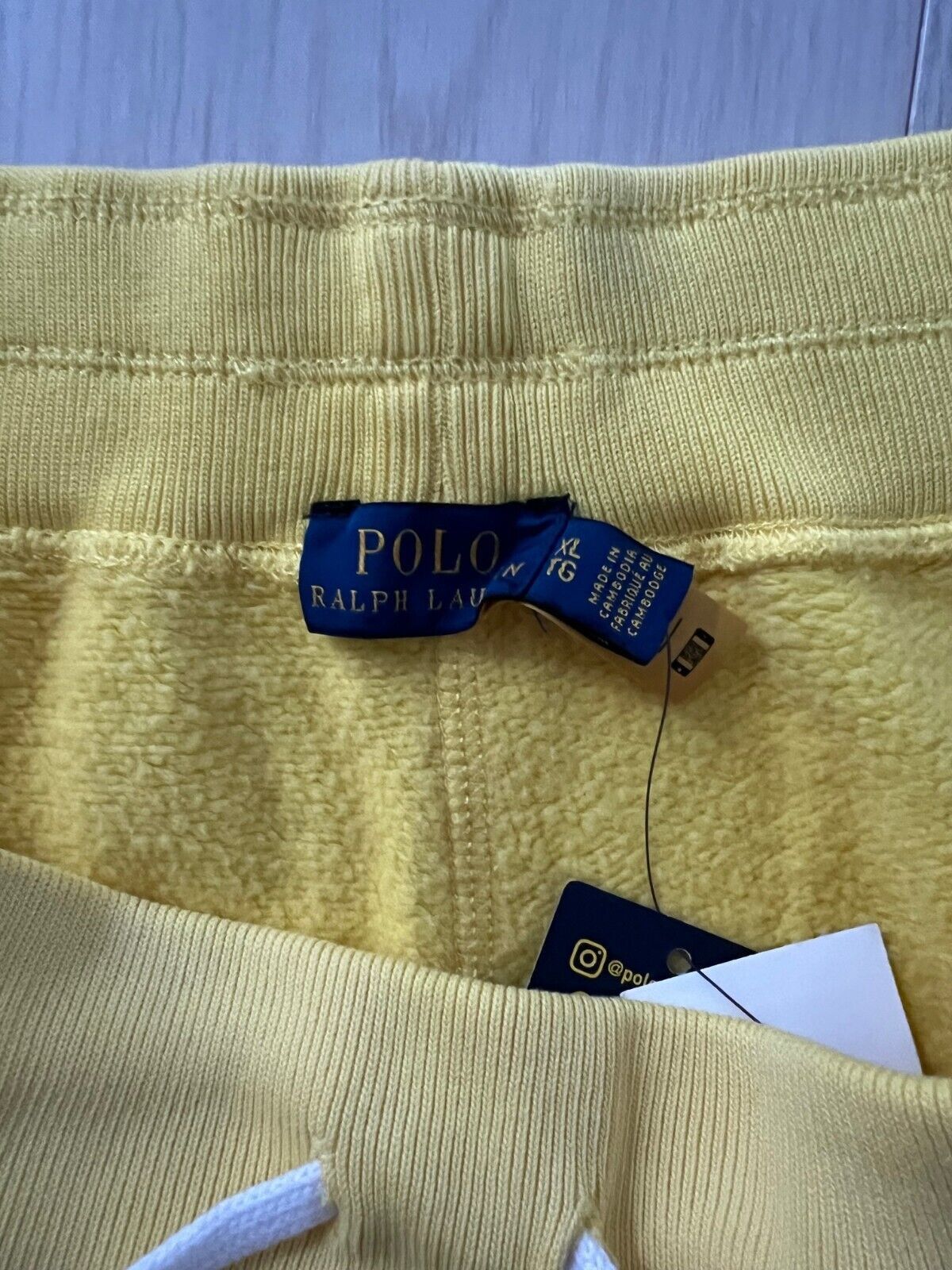 Ralph Lauren Polo Ralph Lauren Fleece Cotton Blend Shorts Yellow ( XL ) Size 38" / US 16 / IT 52 - 2 Thumbnail