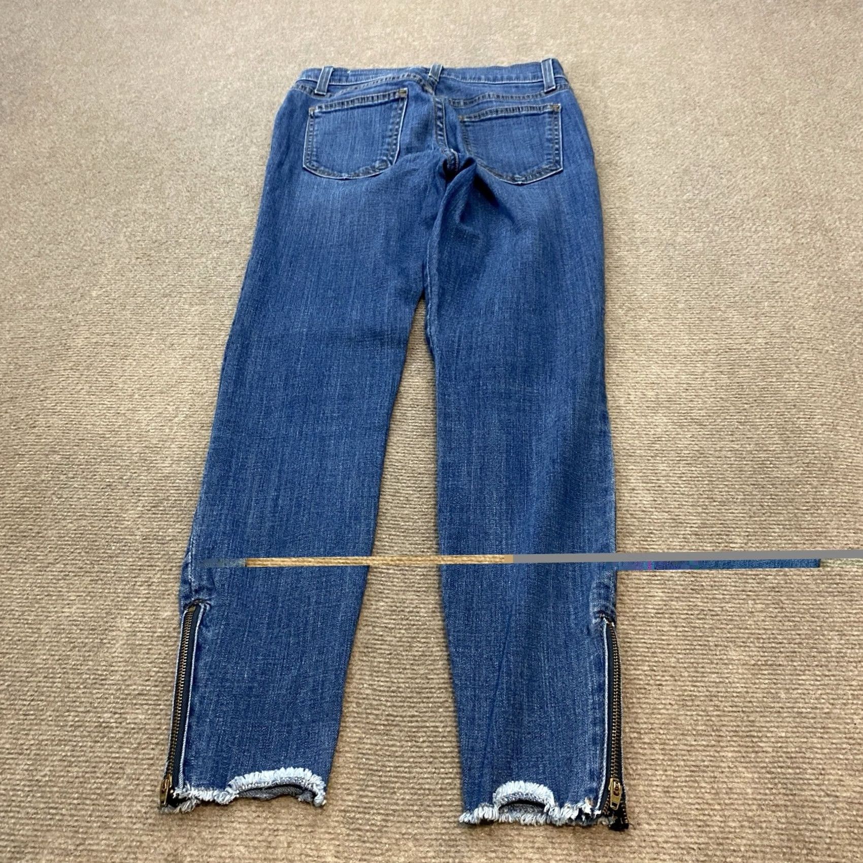 Pistola Pistola Jeans Womens 26 Medium Wash Distressed Ankle Zip Hem Stretch Pants Shirt? Size 26" / US 2 / IT 38 - 4 Thumbnail