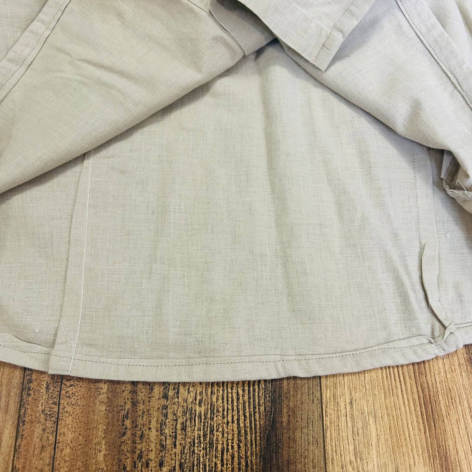 Cabin Creek × Vintage Vintage Safari Shirt Button Up Linen Animal Print Rhinestone Size L / US 10 / IT 46 - 7 Thumbnail