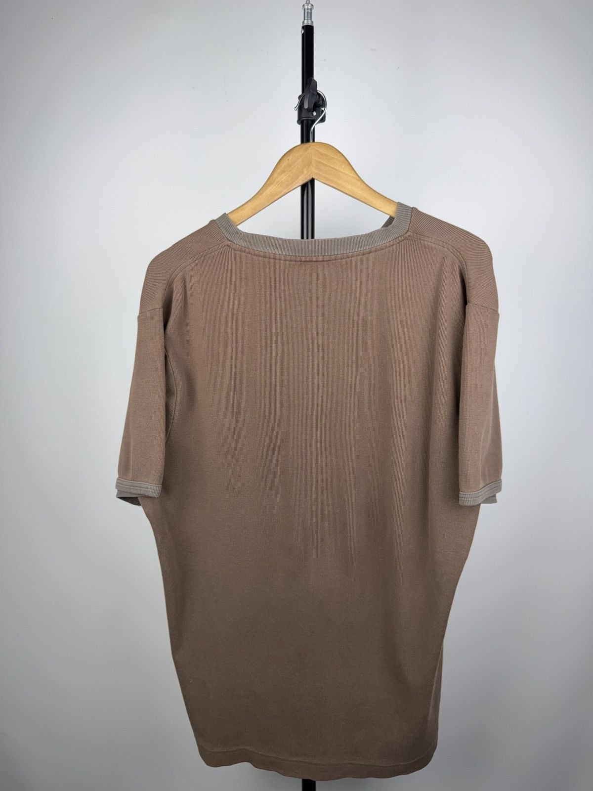 Fox Racing × Vintage Fox Racing Ribbed Brown Ringer Tee Y2K Moto Aesthetic M-L Size US M / EU 48-50 / 2 - 6 Thumbnail