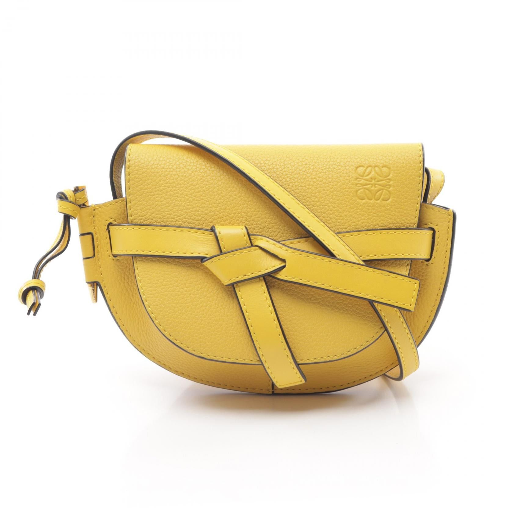 Loewe Loewe Gate Bag Mini Shoulder Leather Yellow Size ONE SIZE - 1 Thumbnail
