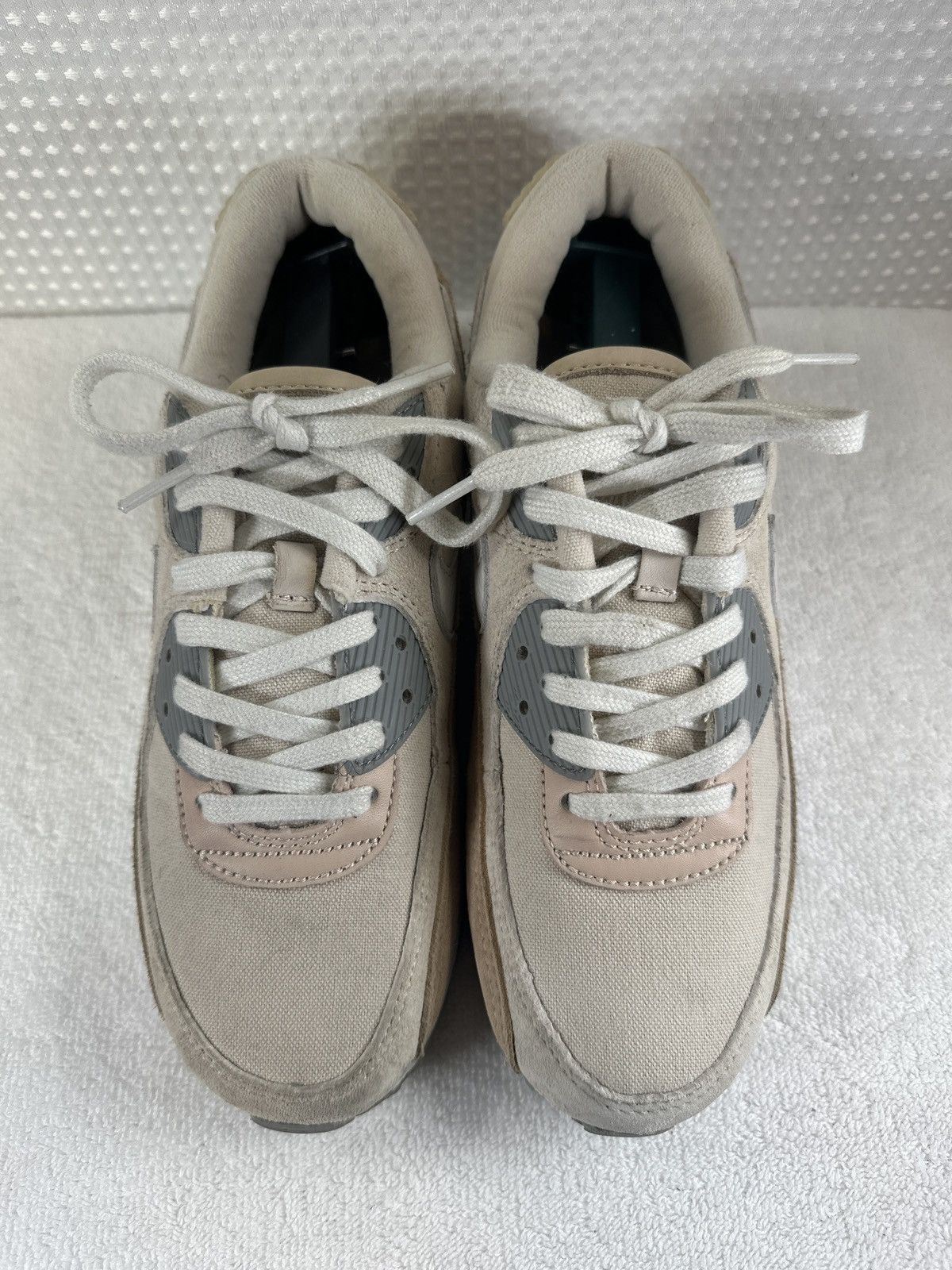 Nike NIKE AIR MAX 90 PREMIUM HEMP-SUMMIT WHITE-SANDDRIFT SHOES Size US 7.5 / EU 40-41 - 3 Thumbnail
