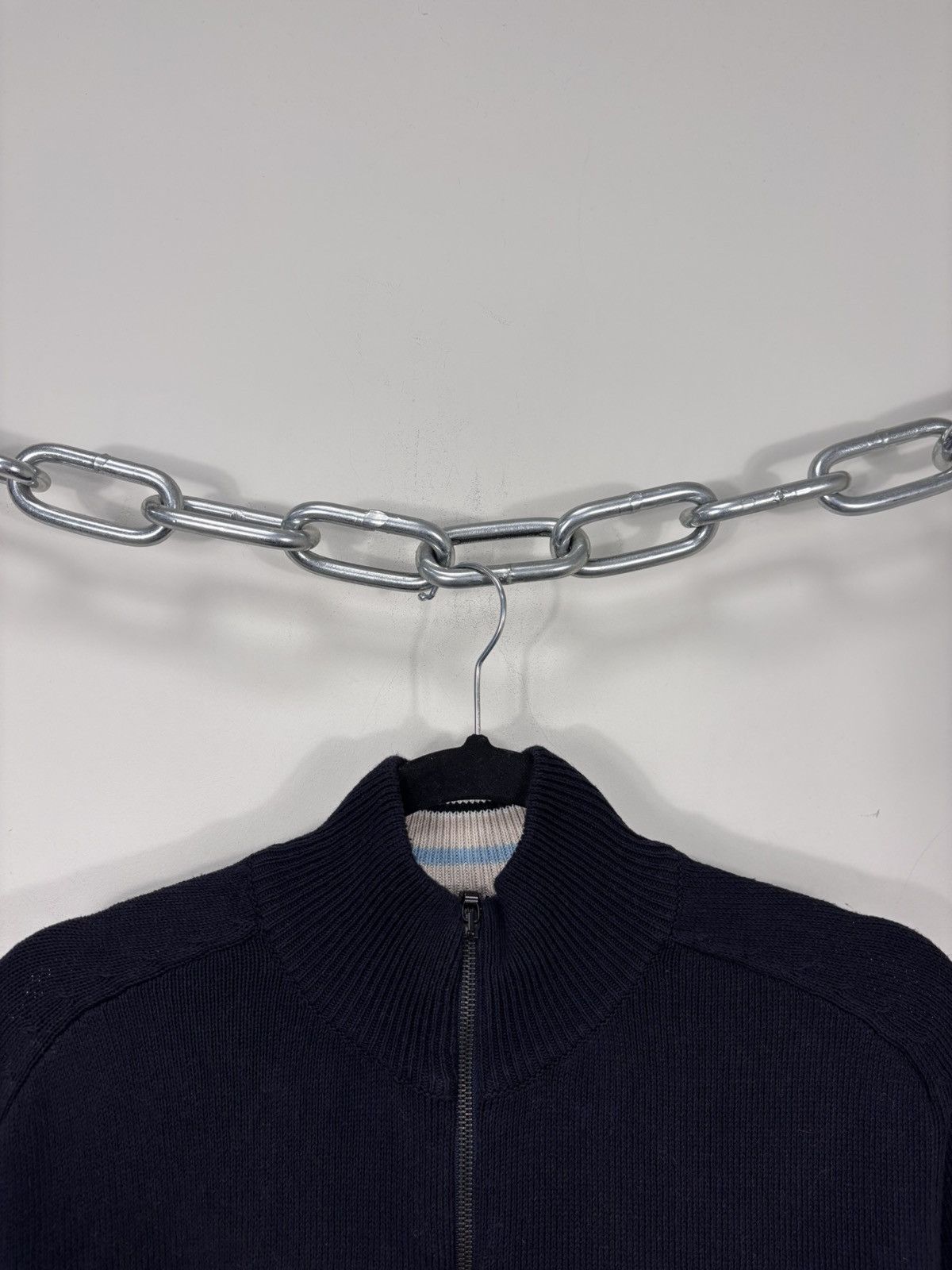 Etro Etro Milano Men’s Navy Blue Cotton Knit Full Zip Sweater Size US L / EU 52-54 / 3 - 5 Thumbnail