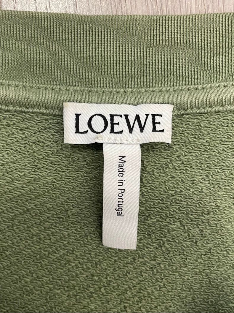Loewe LOEWE Gray and green embroidered orange Logo round neck sw Size XL / US 12-14 / IT 48-50 - 5 Thumbnail