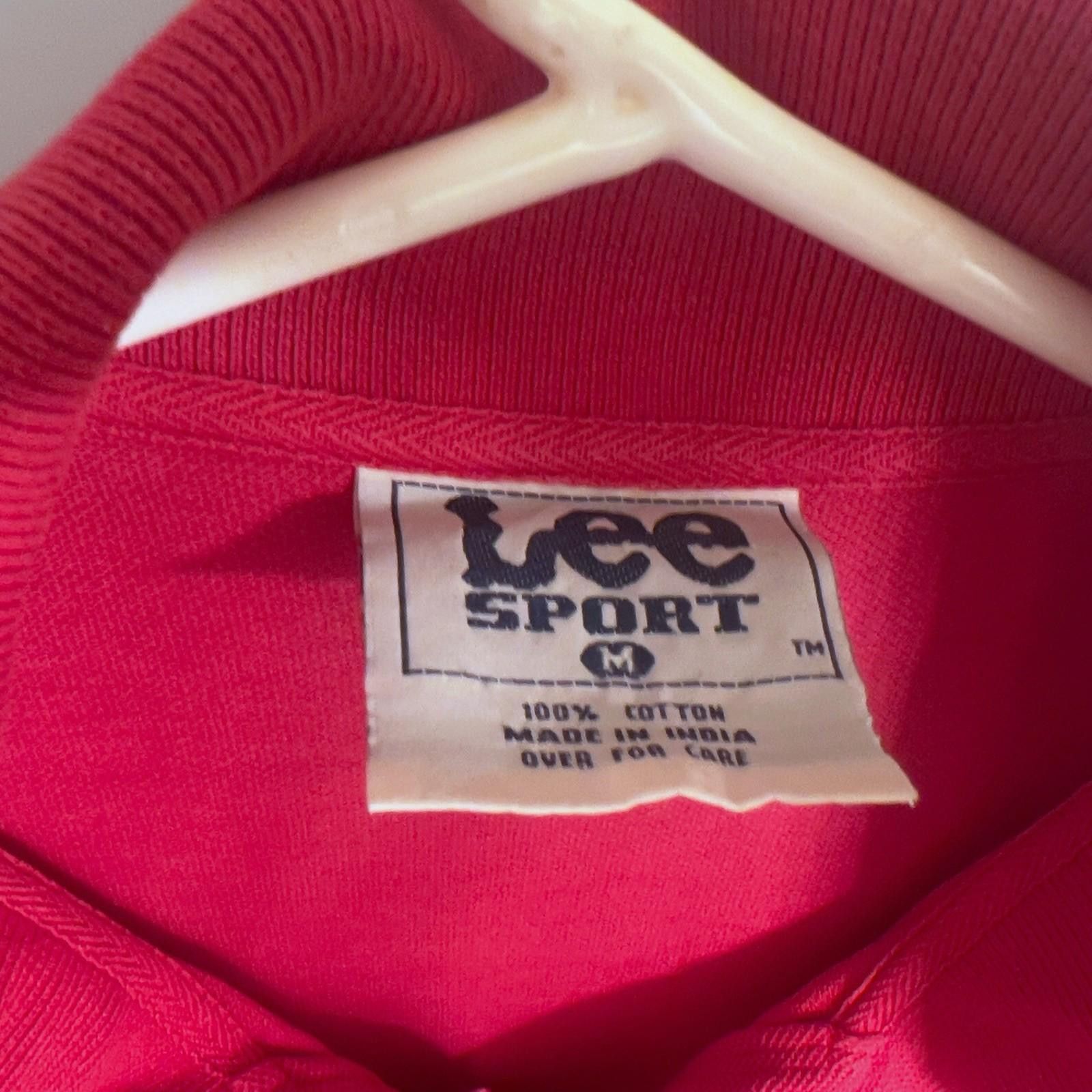 Designer Vtg Lee Sport Detroit Red Wings Polo Shirt Men's Medium Red Size ONE SIZE - 8 Thumbnail