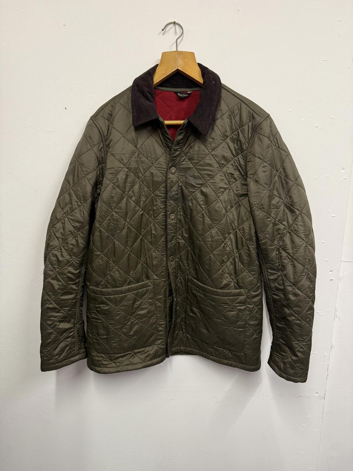 Barbour Barbour Quilted Jacket with Corduroy Collar, Size M Size US M / EU 48-50 / 2 - 1 Thumbnail