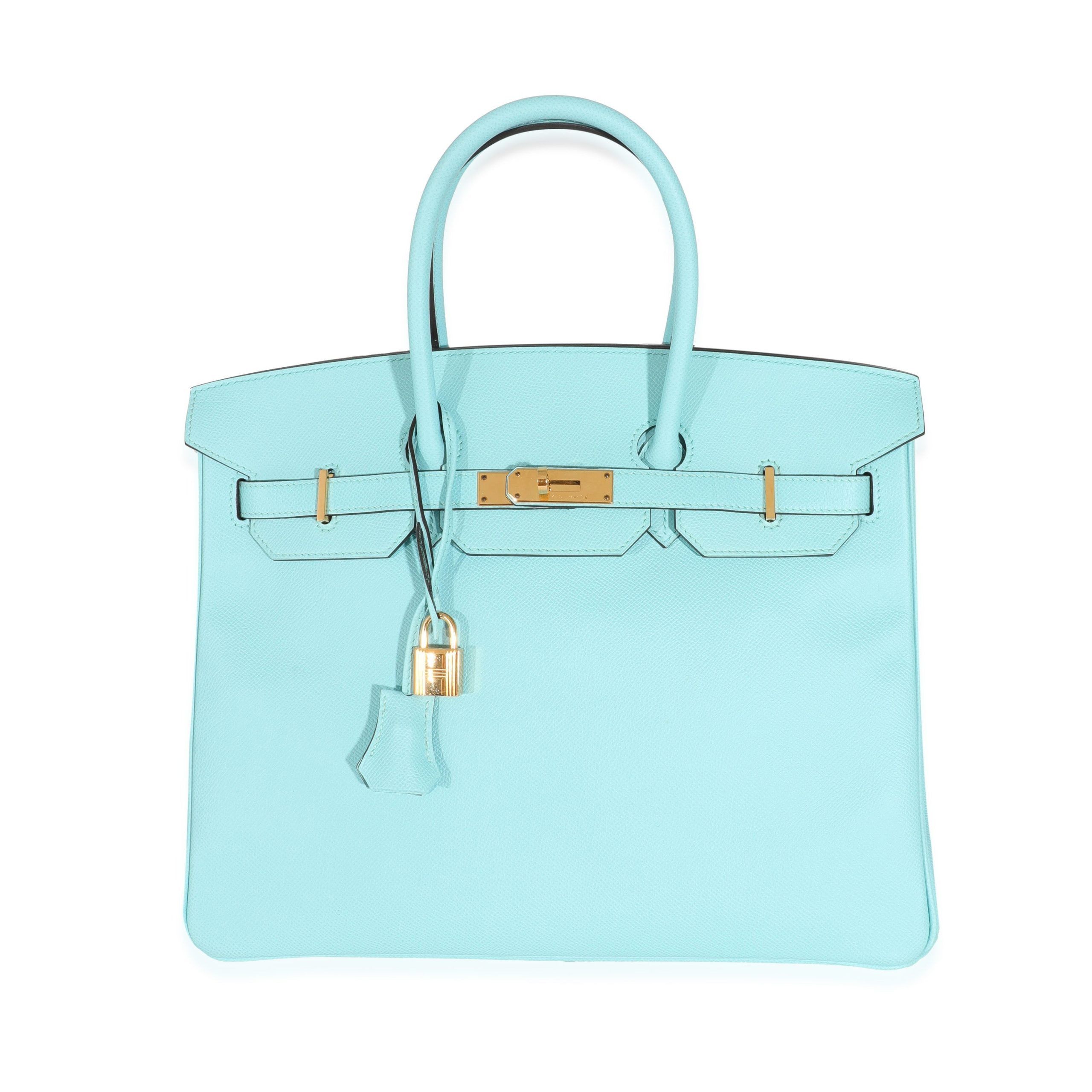 Hermès Bleu Atoll Epsom Birkin 35 GHW