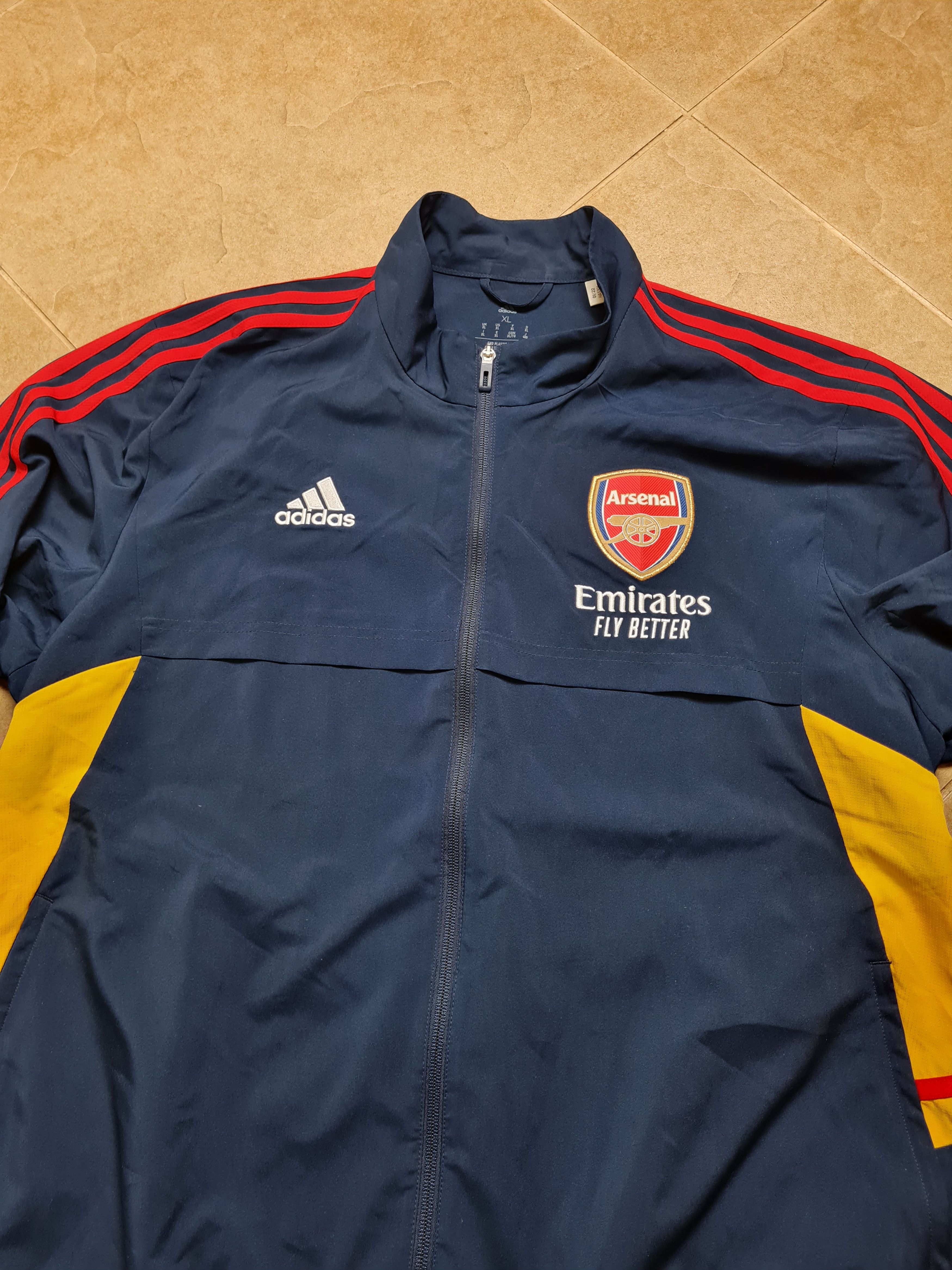 Adidas Track Top Adidas Football Jacket Arsenal 2022/2023 Soccer Size US XL / EU 56 / 4 - 2 Thumbnail