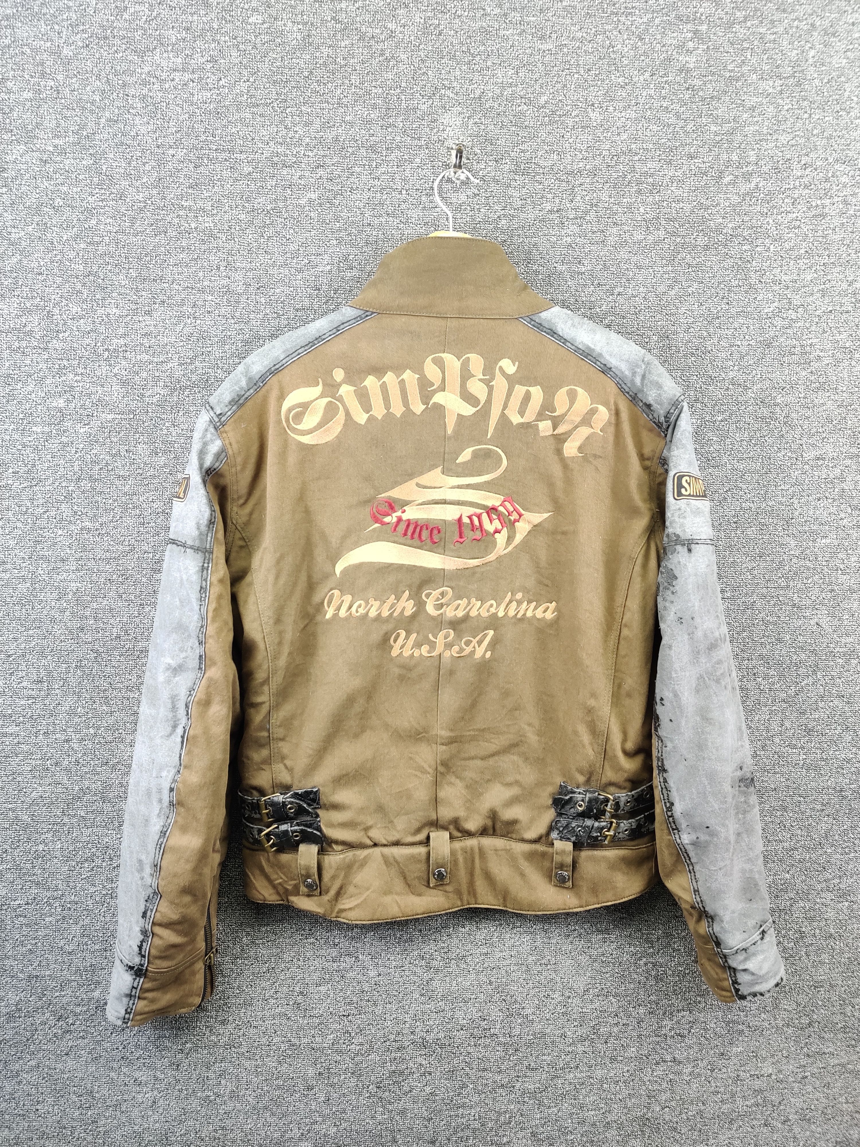 Sports Specialties Vintage Simpson Motorcycle Bikers Riding Jacket Size US L / EU 52-54 / 3 - 1 Thumbnail