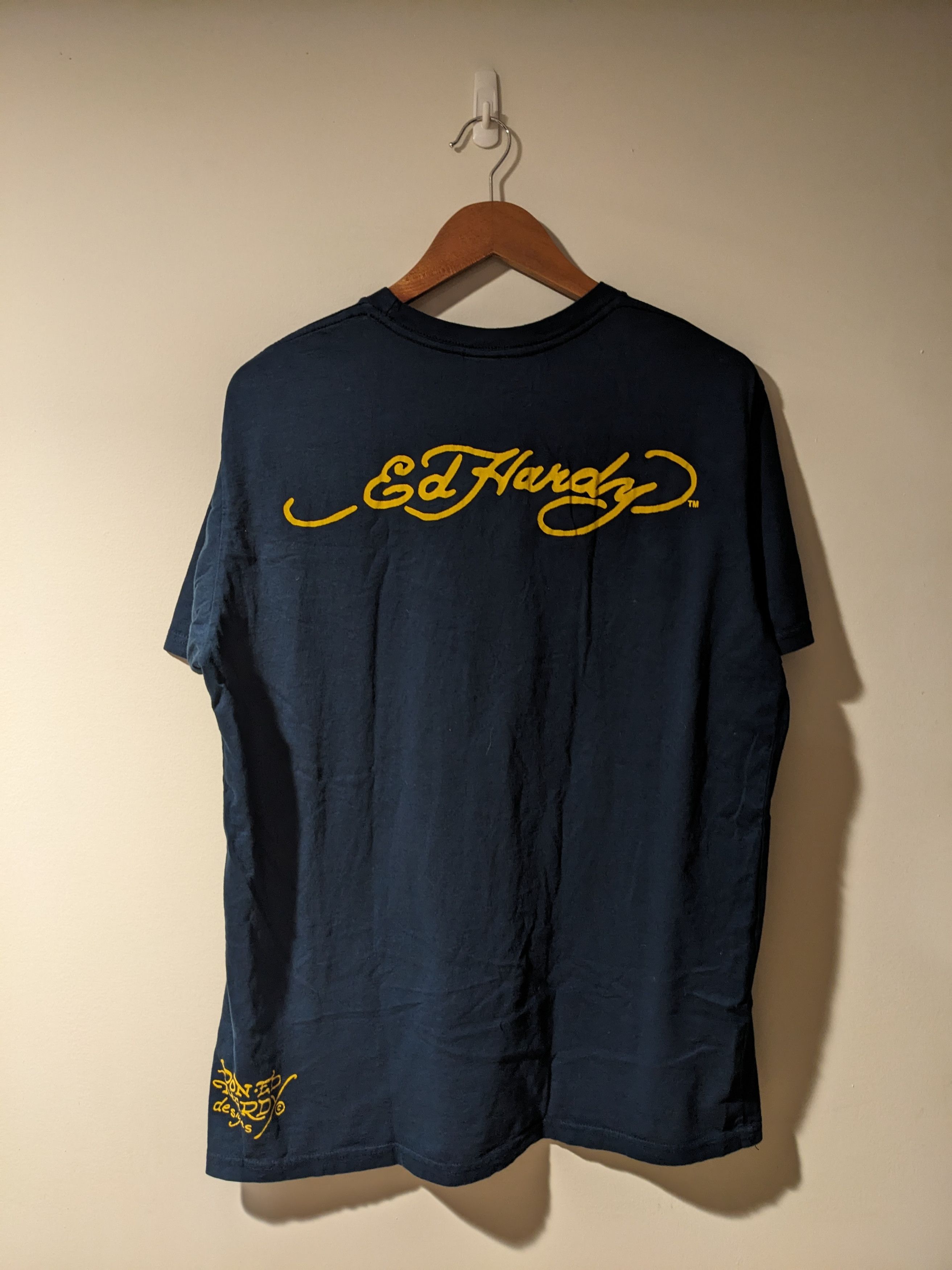 Ed Hardy × Vintage Vintage Y2K Ed Hardy Tattoo Eagle Blue Large T-Shirt Size US L / EU 52-54 / 3 - 4 Thumbnail