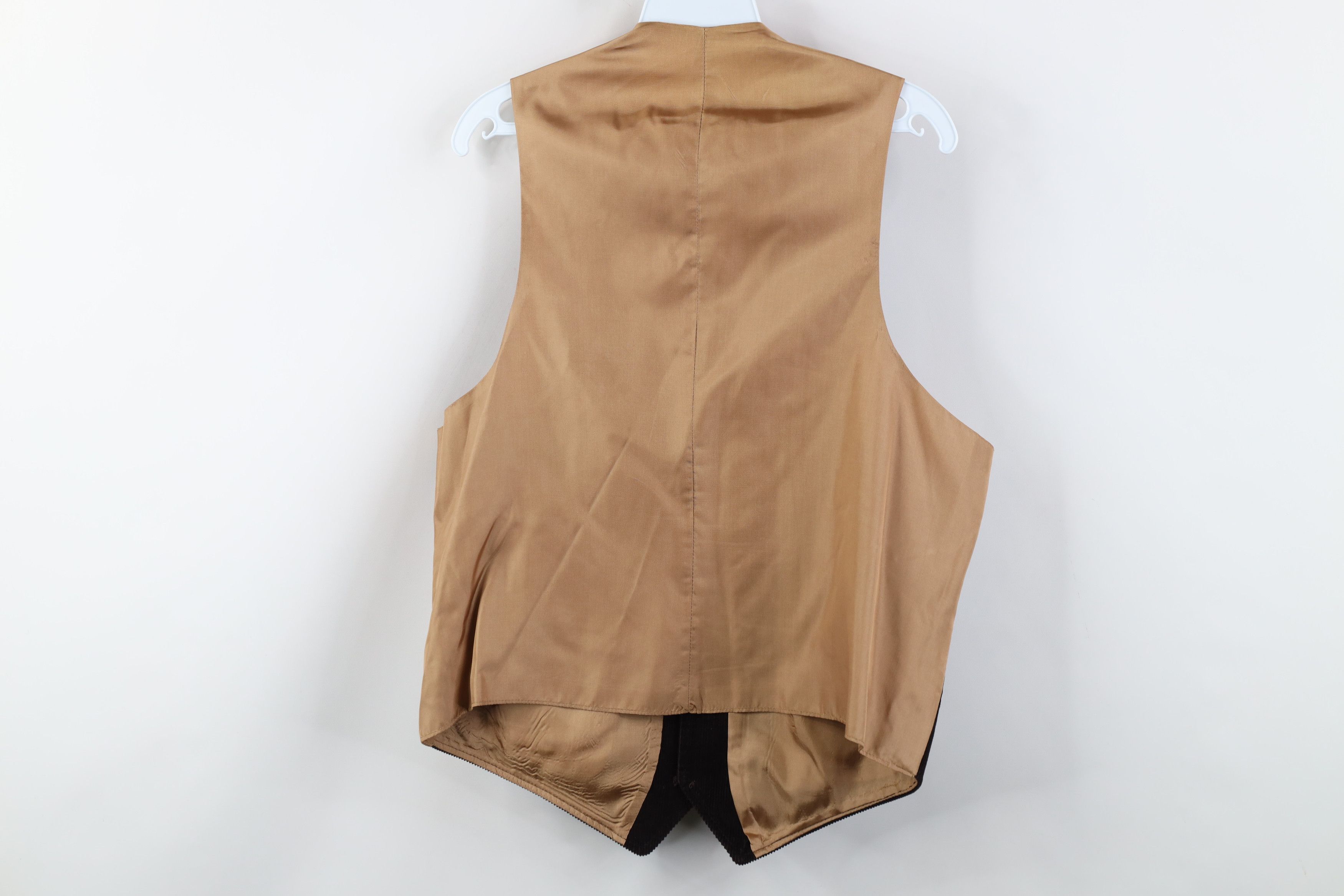 Vintage Vintage 70s Streetwear Button Suit Vest Jacket Brown USA Size US XXL / EU 58 / 5 - 11 Thumbnail