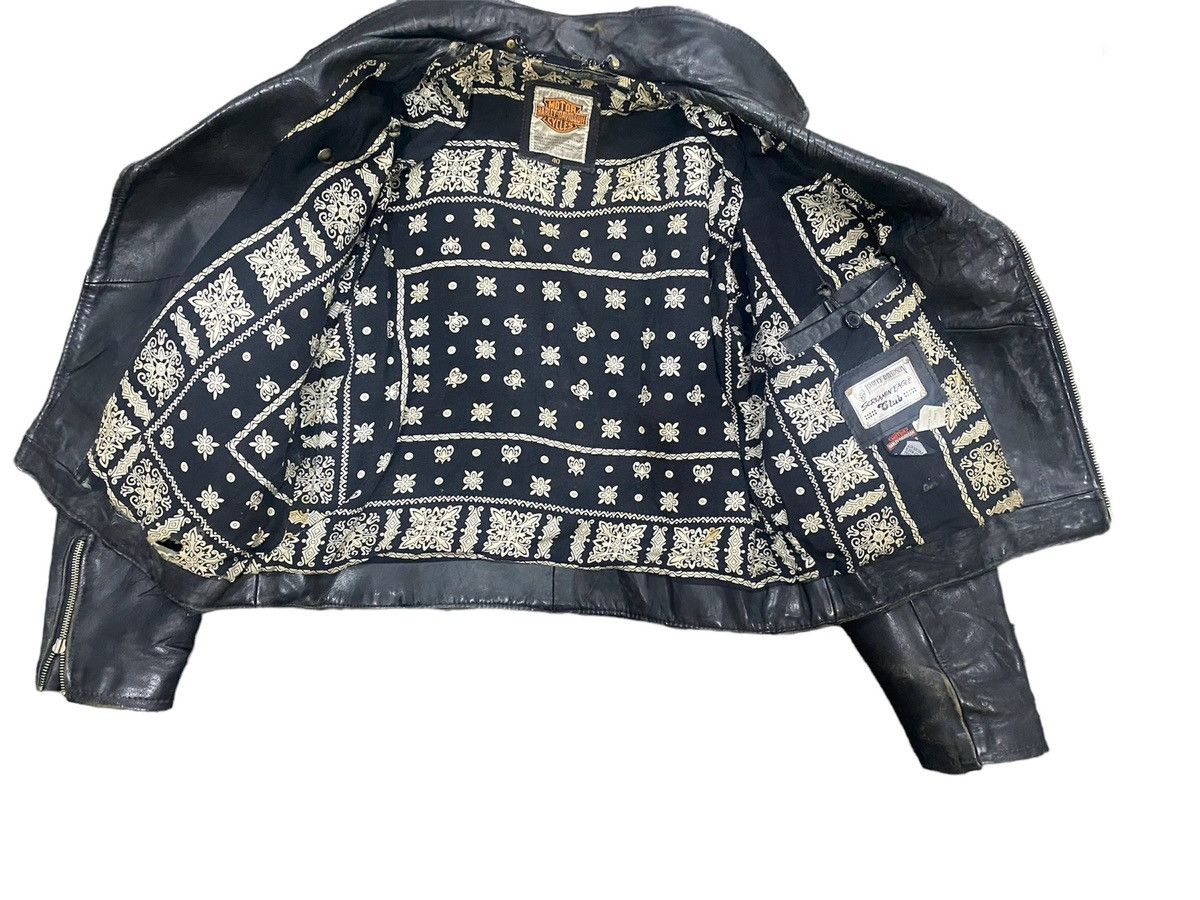Harley Davidson VINTAGE HARLEY DAVIDSON BIKER LEATHER JACKET SCREAMING EAGLE Size US M / EU 48-50 / 2 - 8 Thumbnail