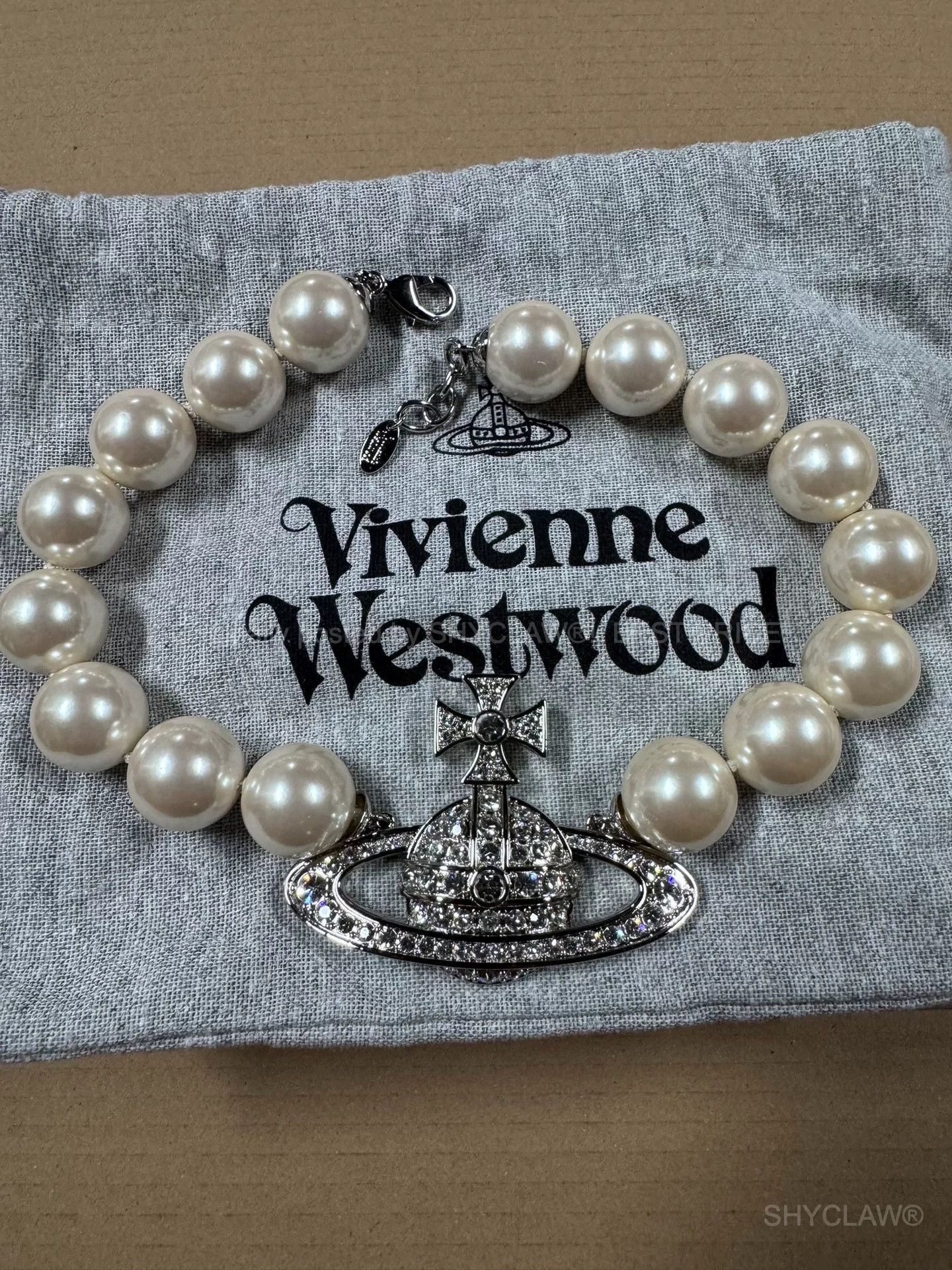 Vivienne Westwood Neysa Pearl Choker Unisex Bfajufo499, Women's