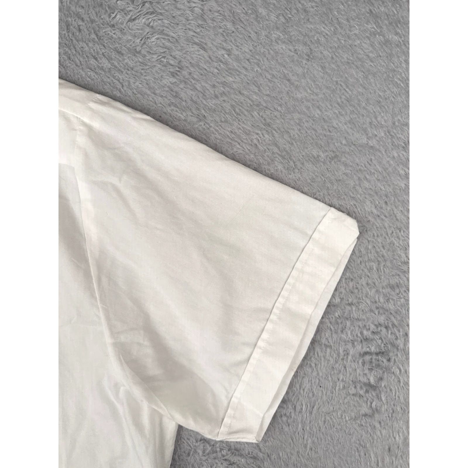 Vintage Romani Guayabera Shirt Men XL White Button 4 Pocket Cotton Blend READ Size US XL / EU 56 / 4 - 2 Thumbnail