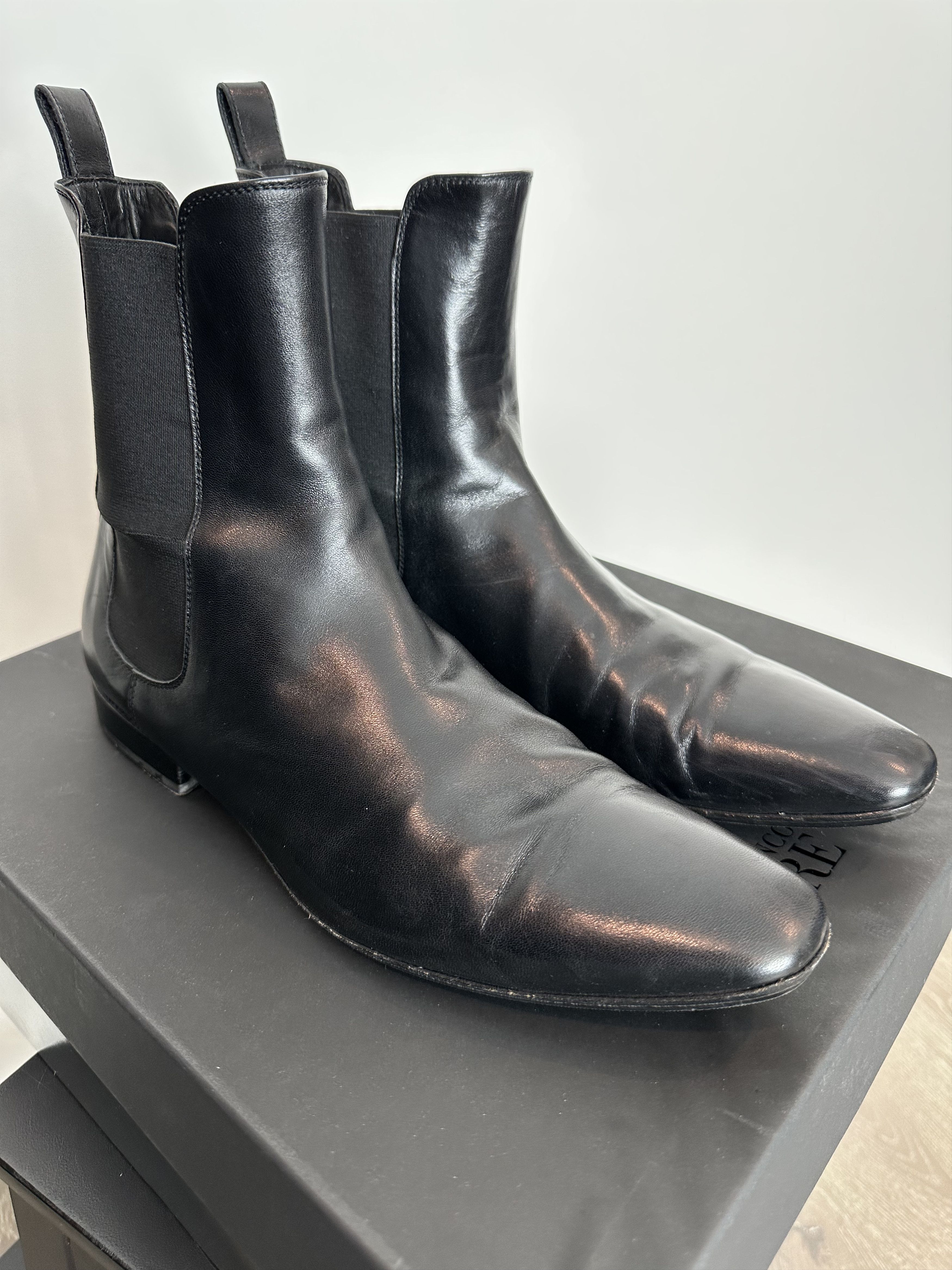 Gianfranco Ferre Ferre Black Chelsea Boots Size US 10 / EU 43 - 3 Thumbnail