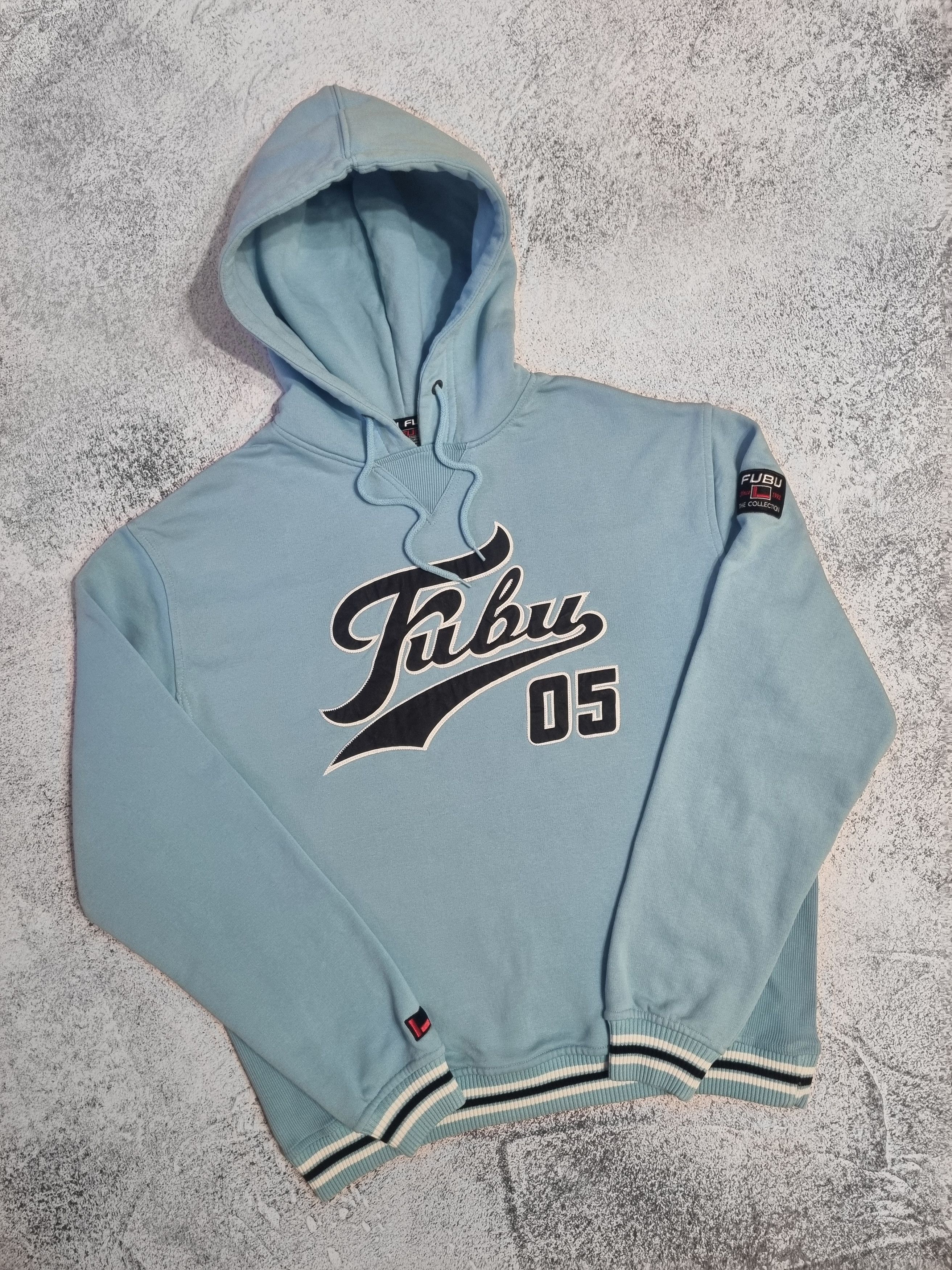 Fubu Varsity Fubu Equality Hoodie FUBU Big Embroidered Logo Hip