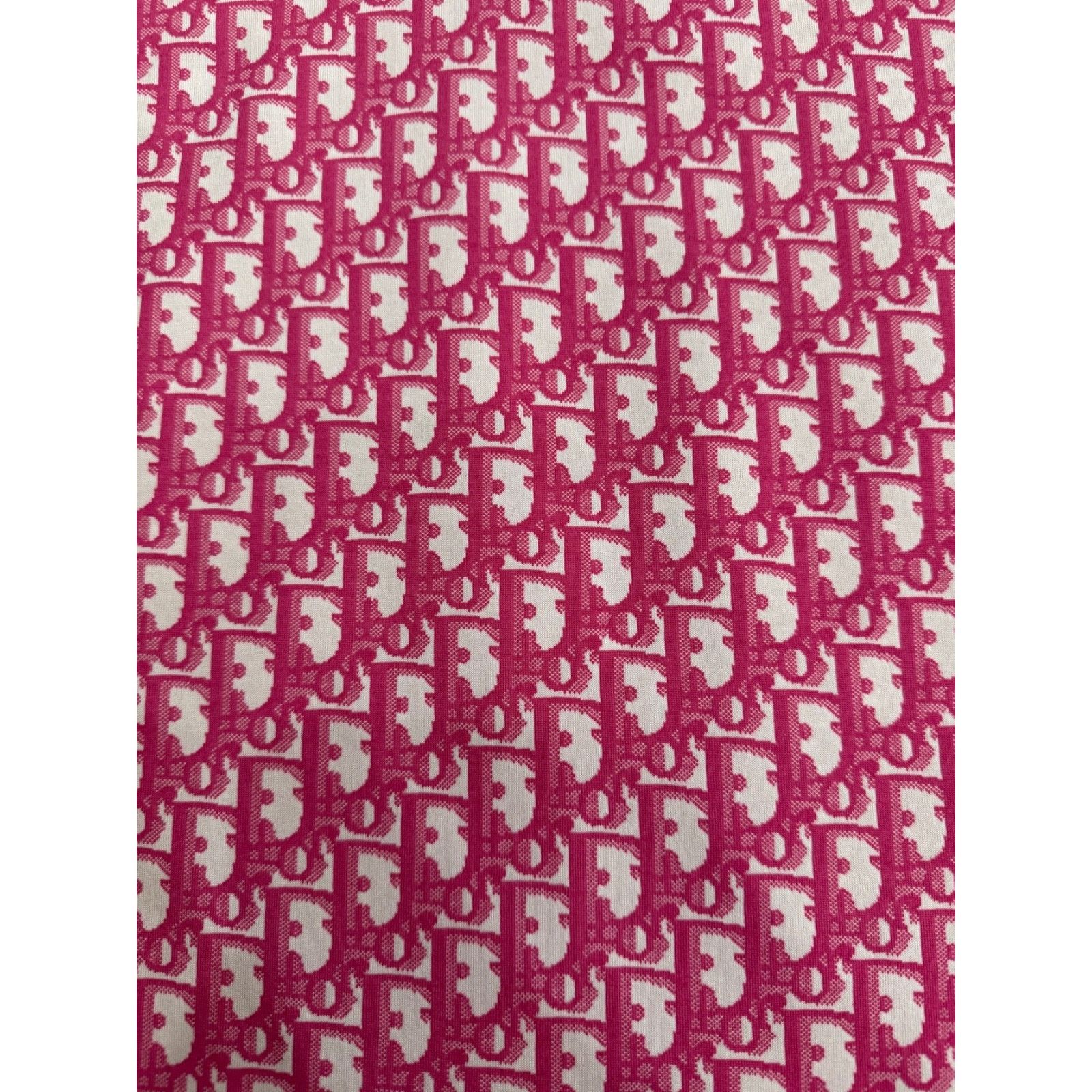 Dior Dior Jacquard Oblique Logo Pink White Short Sleeve Shirt 34 Size XS / US 0-2 / IT 36-38 - 14 Thumbnail