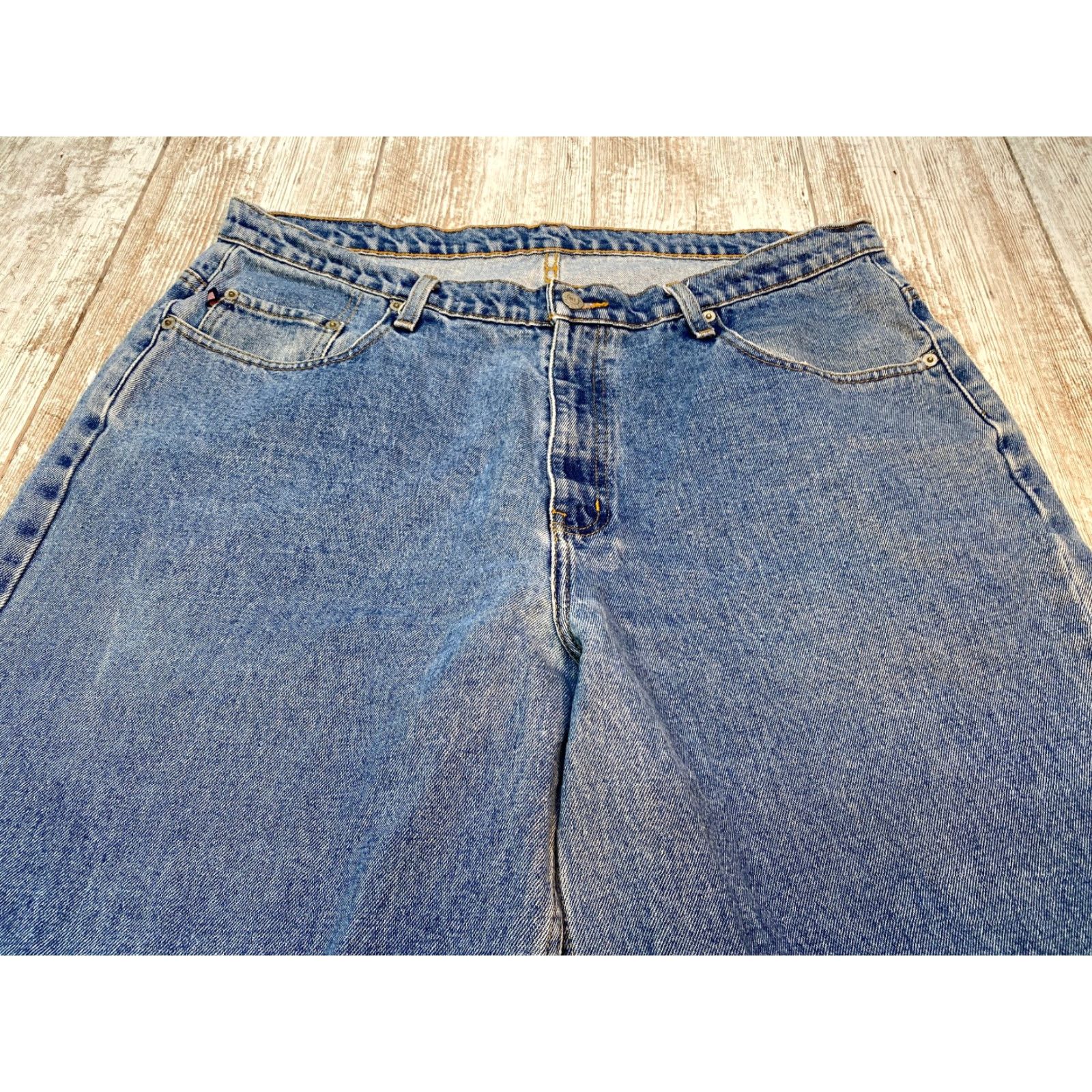Polo Ralph Lauren VINTAGE Polo Jeans Co Ralph Lauren Jeans Men's 38X34 Baggy Loose Full Leg Blue Size US M / EU 48-50 / 2 - 5 Thumbnail