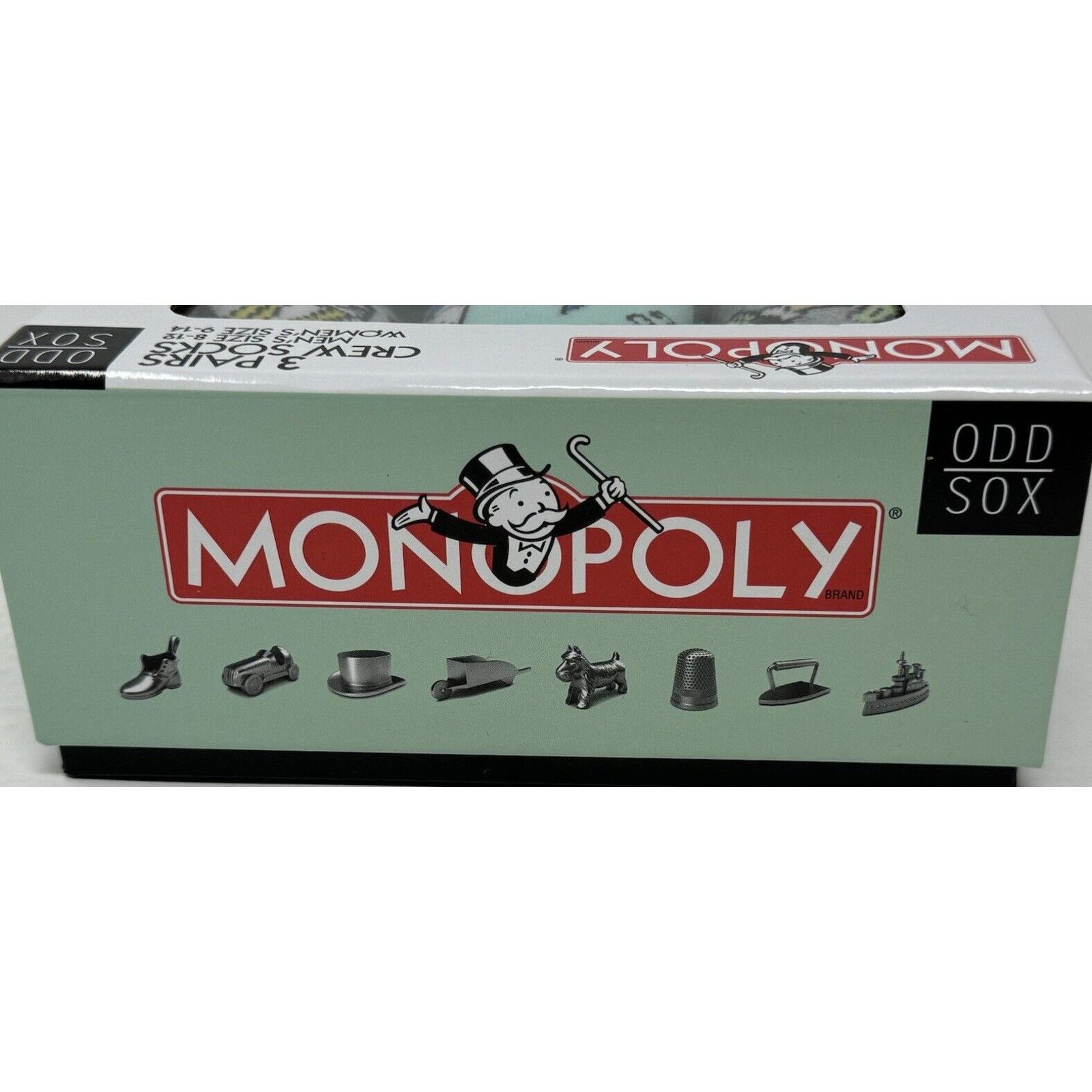 The Unbranded Brand Odd Sox Funny Crew Socks Monopoly Board Game Large Men 8-12 Size ONE SIZE - 6 Thumbnail