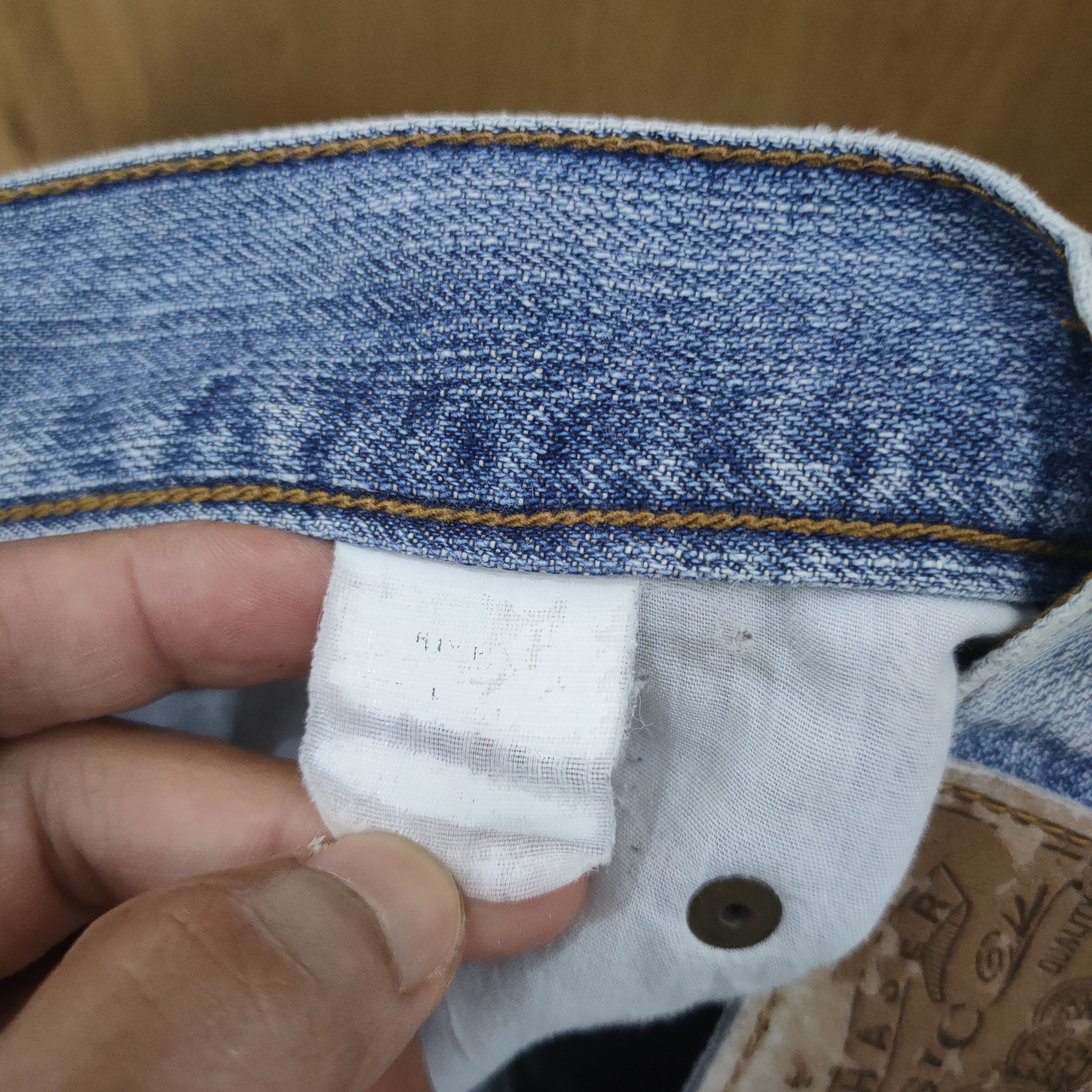 Japanese Brand × Jean VINTAGE CASER FADED DISTRESSED JEANS PANTS Size US 42 / EU 58 - 12 Thumbnail