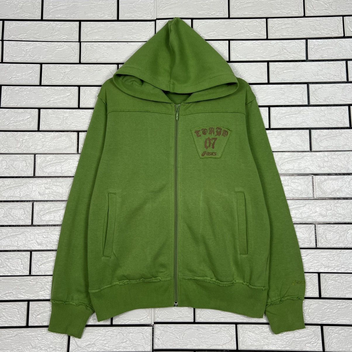 Asics ASICS TOKYO 07 Green Zipper Hoodie Sweatshirt #4232-C193 Size US S / EU 44-46 / 1 - 1 Thumbnail