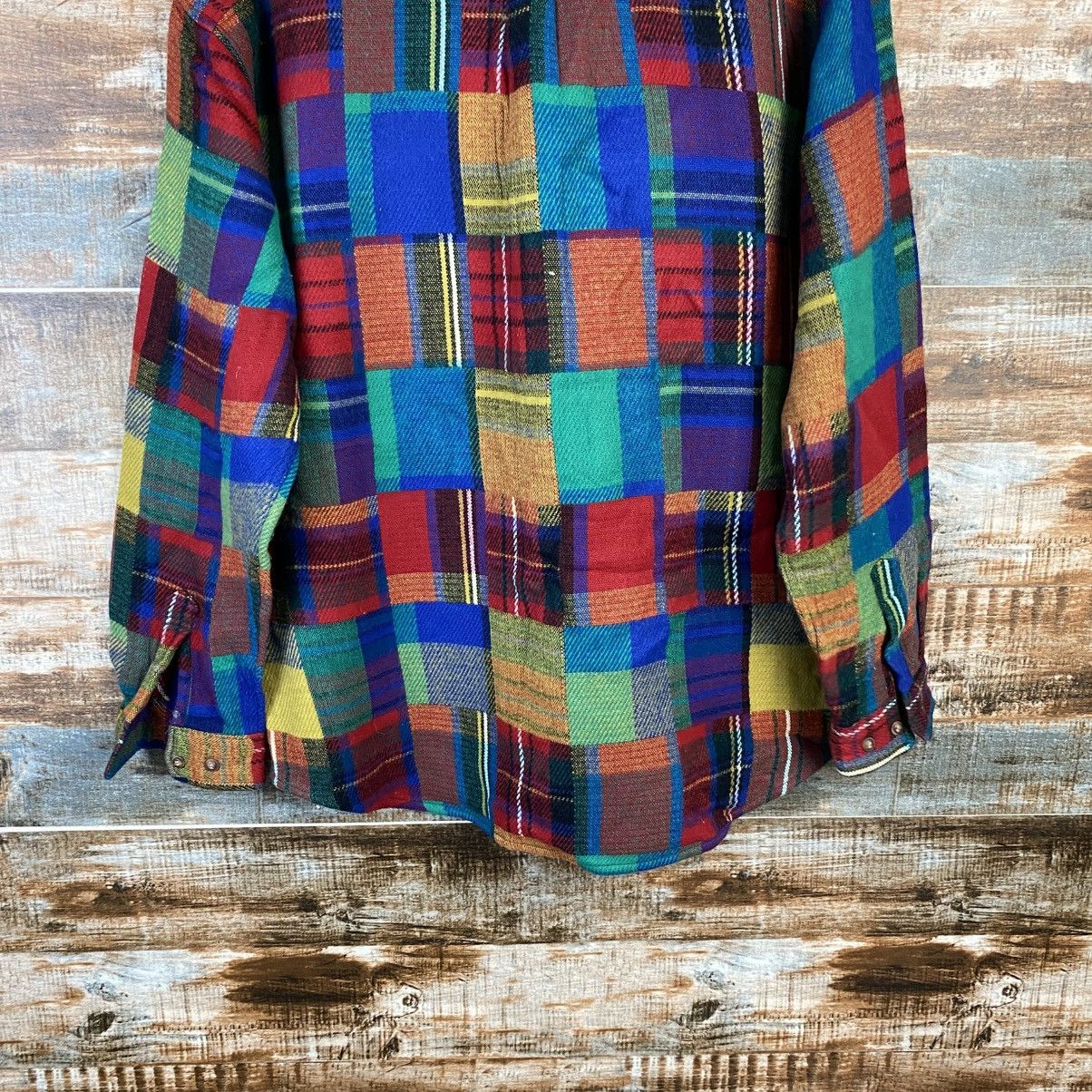 Japanese Brand DL Jungle Strom checkered Red Shirt #C909 Size US L / EU 52-54 / 3 - 16 Thumbnail