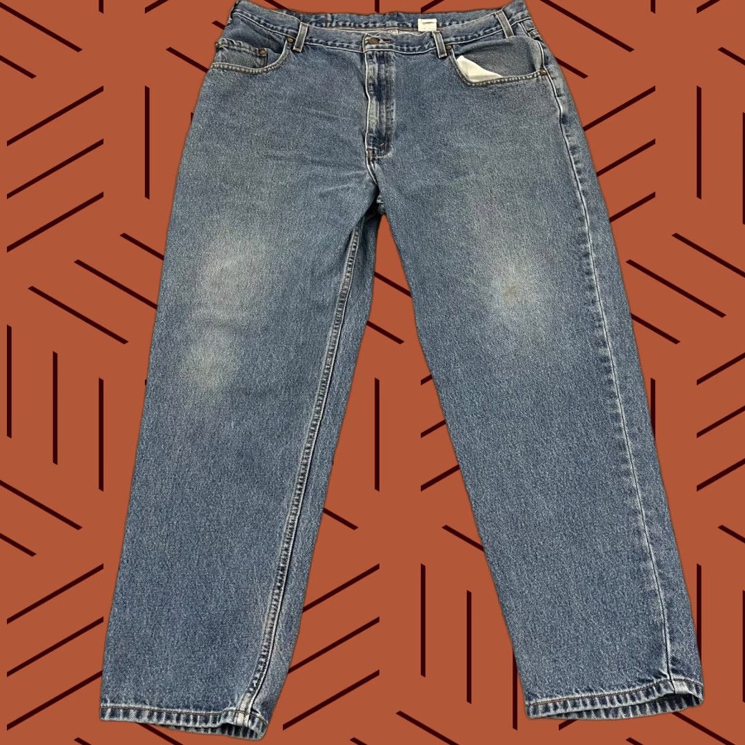 Levi's Levi's 545 Jeans Mens 40x30 Loose Fit Straight Blue Denim Pants Brown Tab Size US 40 / EU 56 - 1 Thumbnail