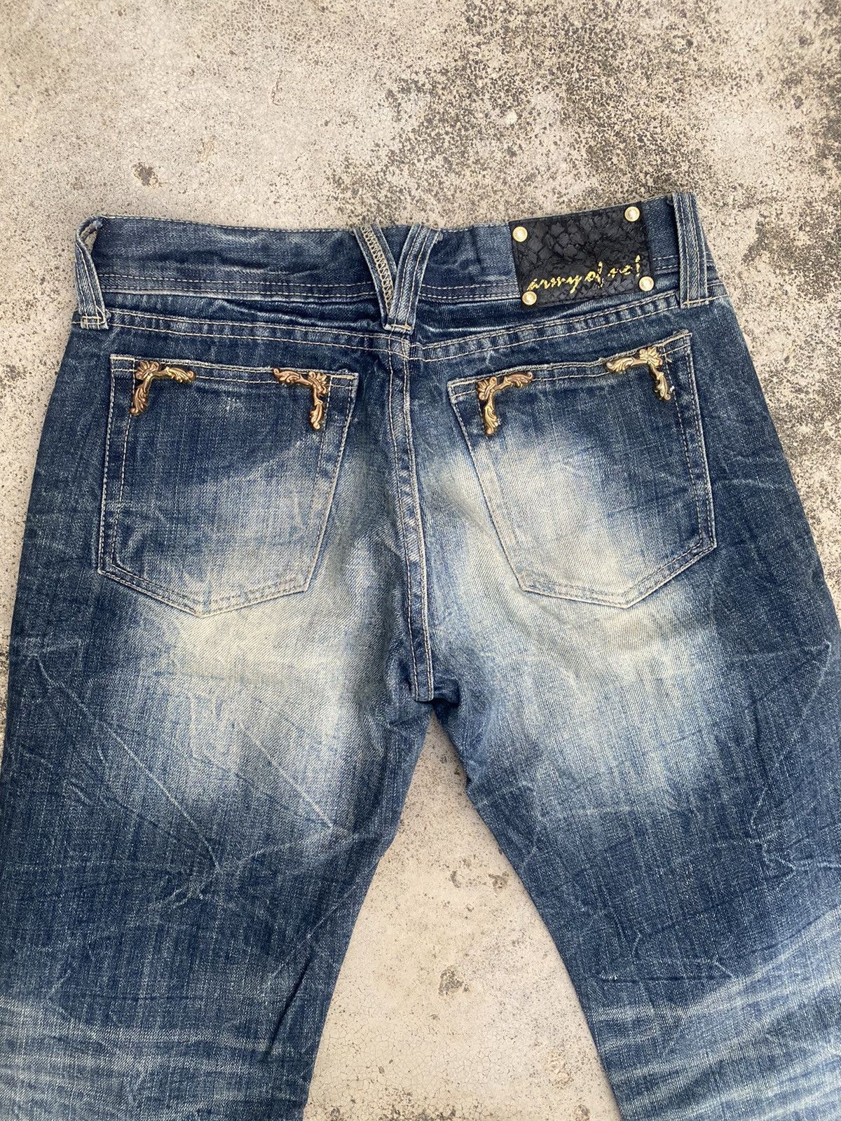 If Six Was Nine × JACKROSE Flare Jeans Jackrose Distressed Clawmark Bootcut Size US 30 / EU 46 - 23 Thumbnail
