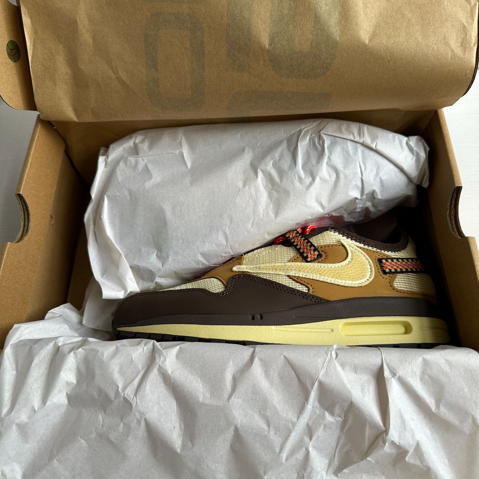 Nike × Travis Scott Nike Air Max 1 Travis Scott Cactus Jack Baroque Brown - US M Size US 5.5 / EU 38 - 13 Thumbnail