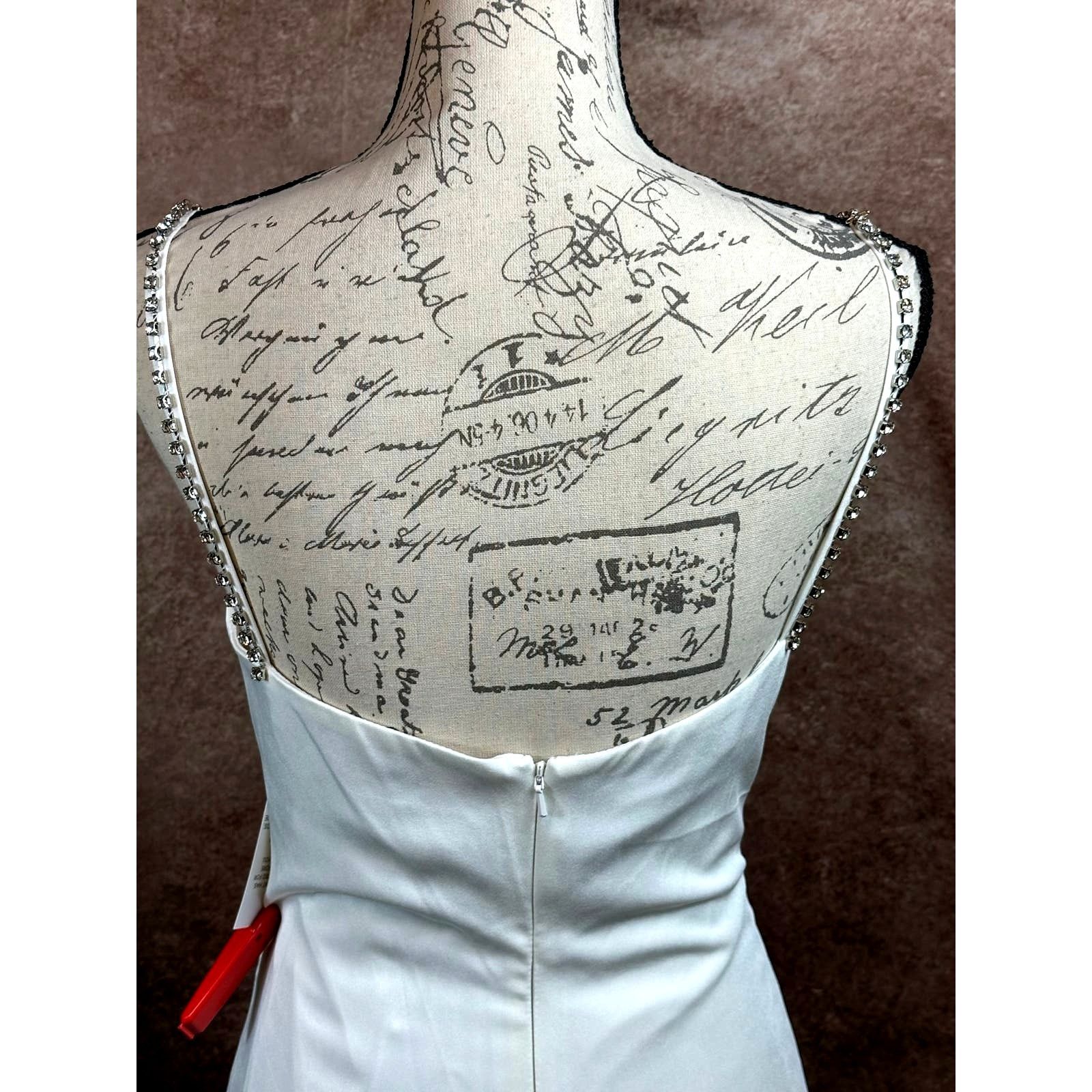 Other Mac Duggal Sweetheart Evening Gown Rhinestone Accent White 2 Size XS / US 0-2 / IT 36-38 - 15 Thumbnail