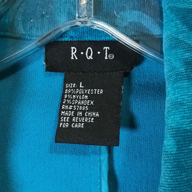Other R.Q.T Vintage Blue Corduroy Collared ¾ Sleeve Swing Jacket L Size L / US 10 / IT 46 - 3 Thumbnail