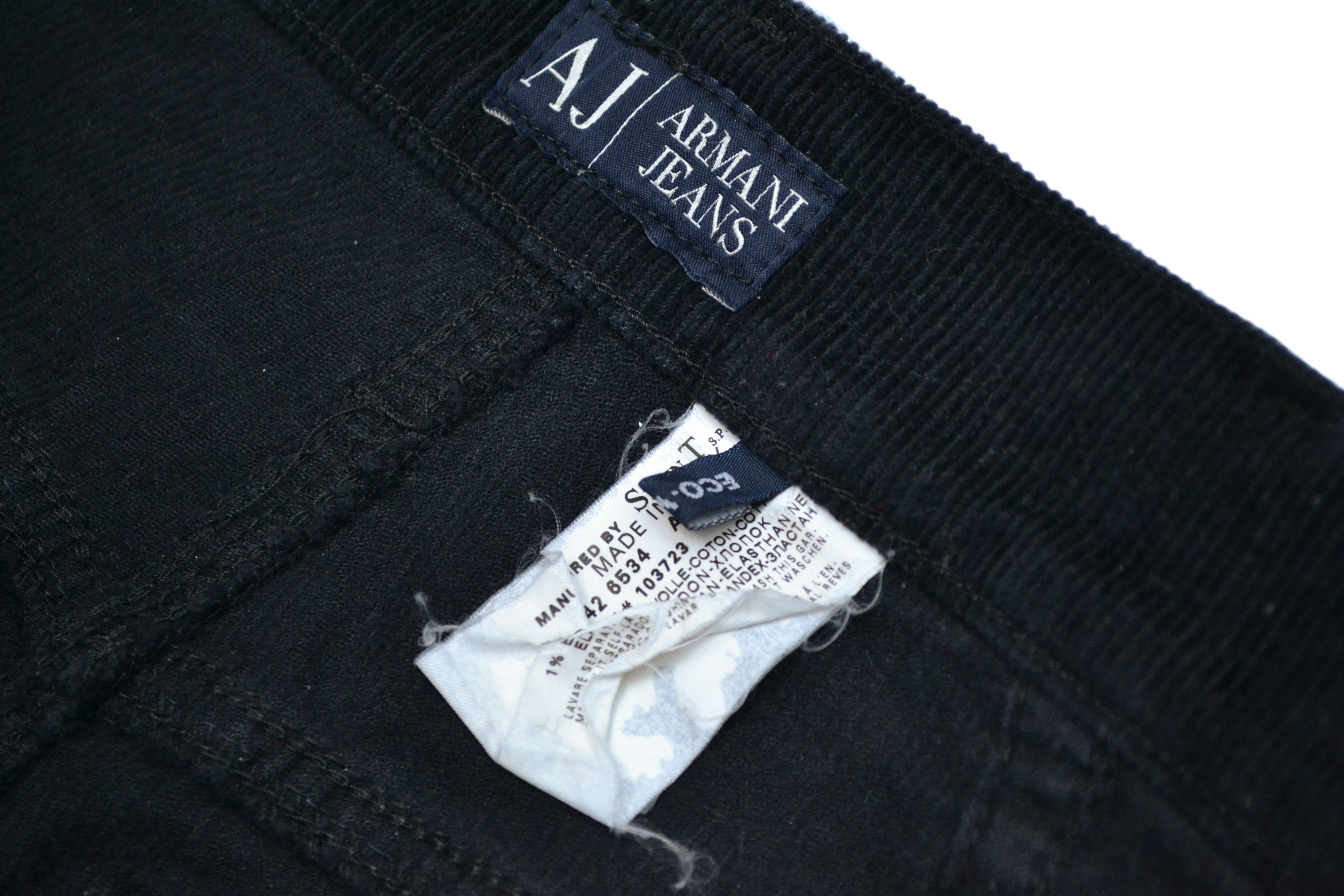 Armani Armani Jeans Y2K Men’s Corduroy Black Pants Size 32 Size US 32 / EU 48 - 5 Thumbnail