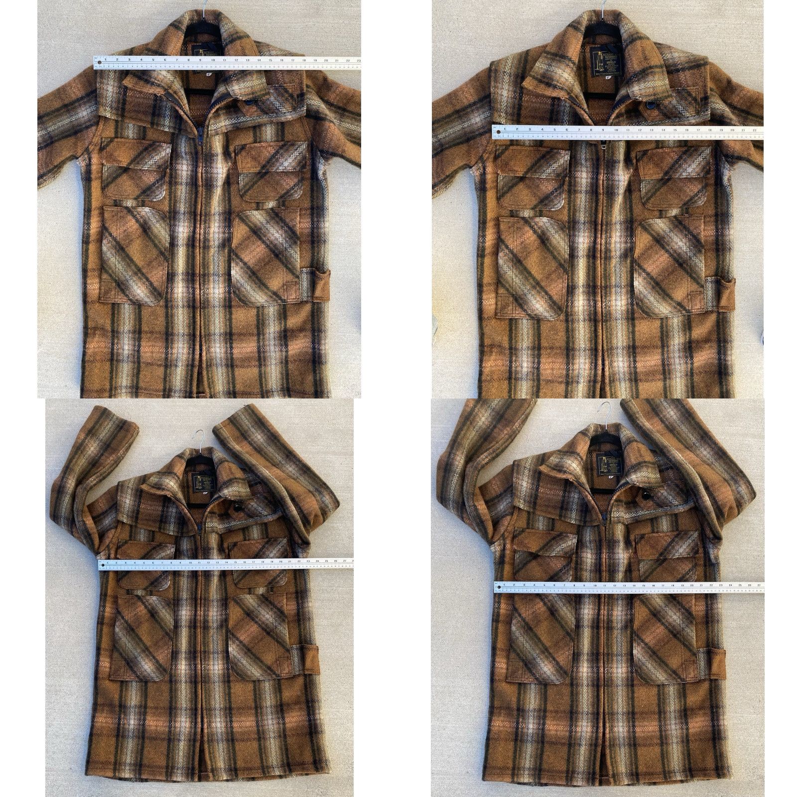 Vintage VINTAGE Norwellan Australian Bluey Wool Waterproof Jacket Plaid Bush Coat Work Size US M / EU 48-50 / 2 - 10 Thumbnail