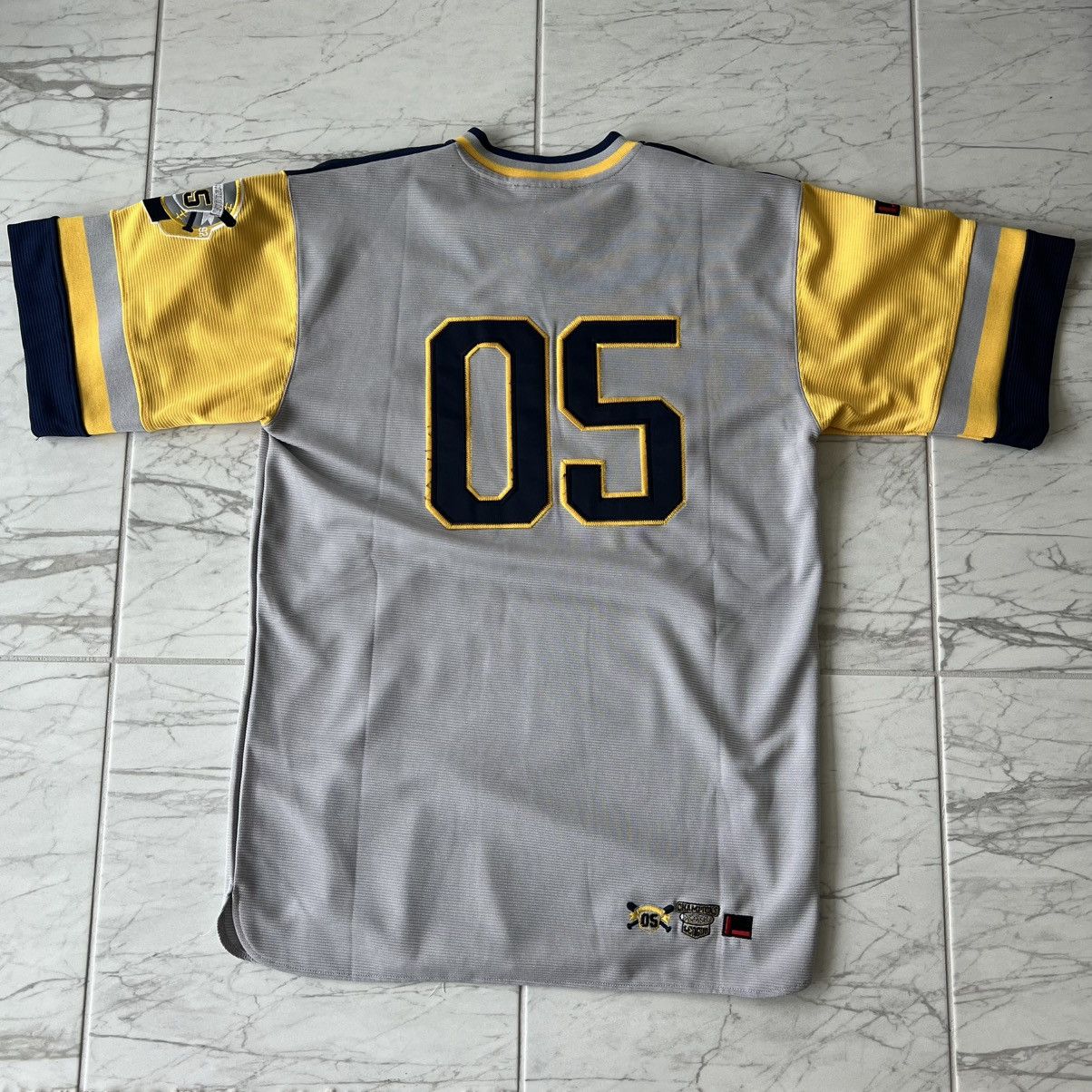 Fubu Fubu Jersey Grey & Yellow Size US XL / EU 56 / 4 - 5 Thumbnail