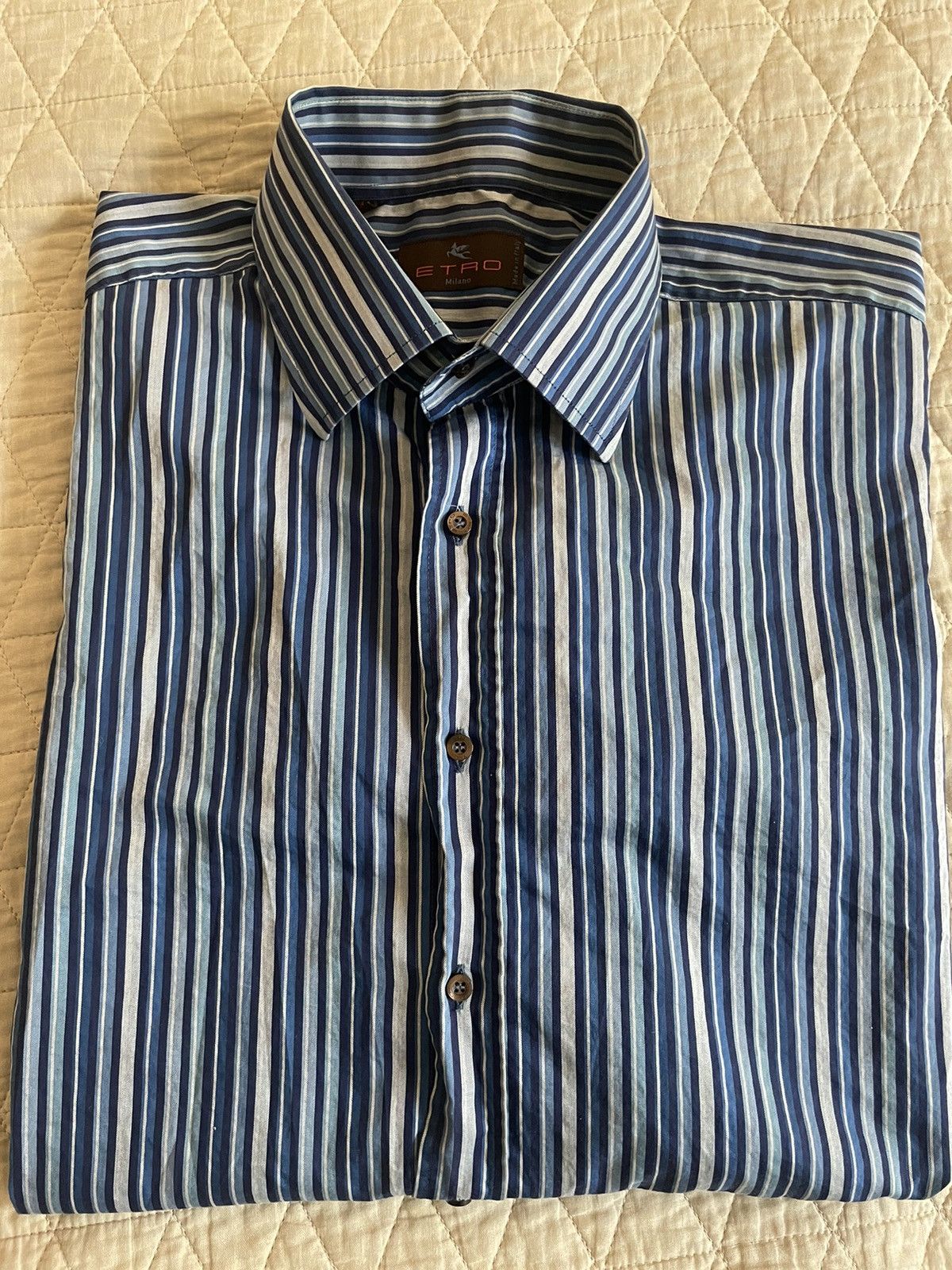 Etro Striped Sport Shirt Size US L / EU 52-54 / 3 - 1 Thumbnail