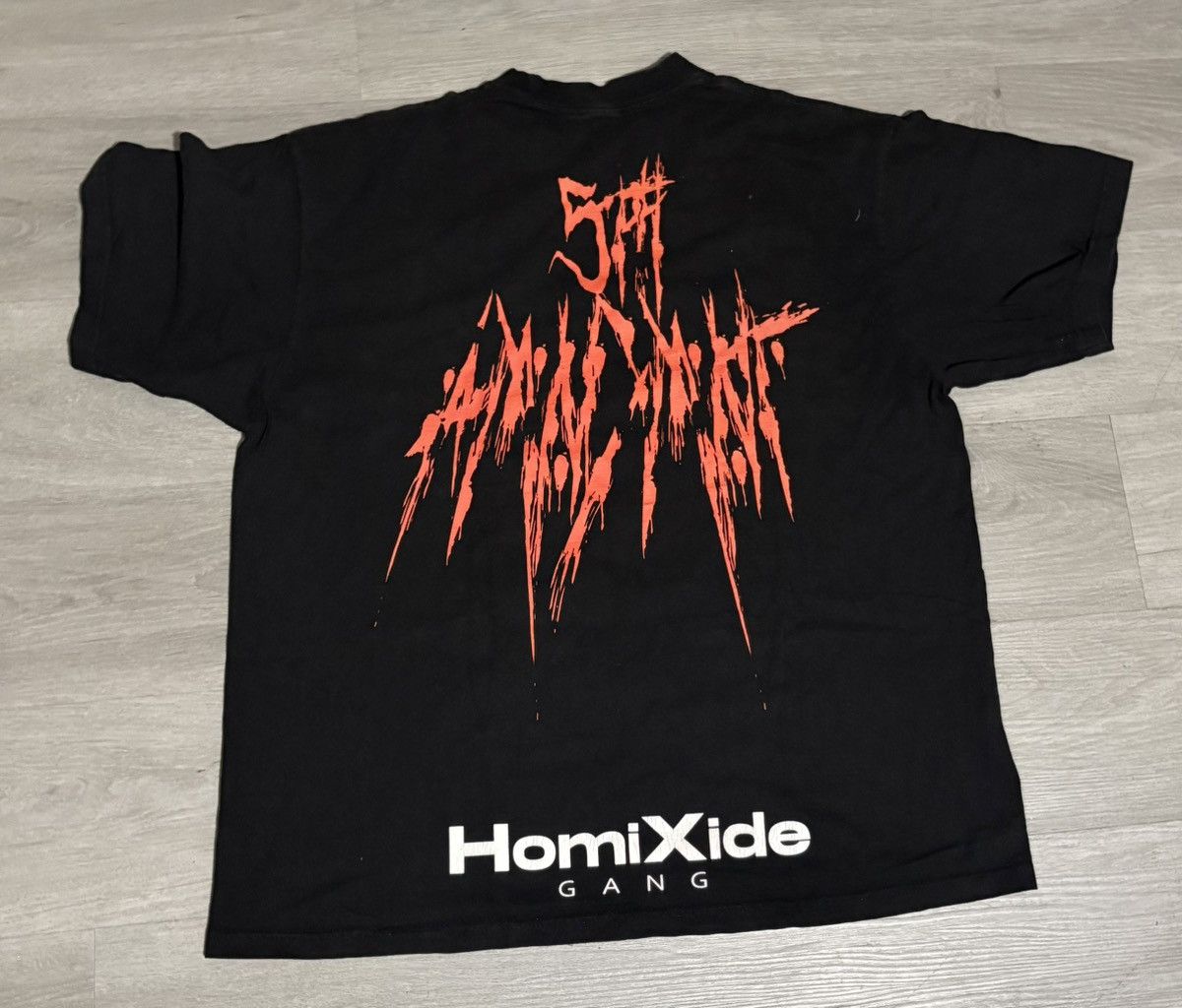 HXG Homixide Gang 5TH AMNDMT Album Tee Size US XL / EU 56 / 4 - 2 Thumbnail