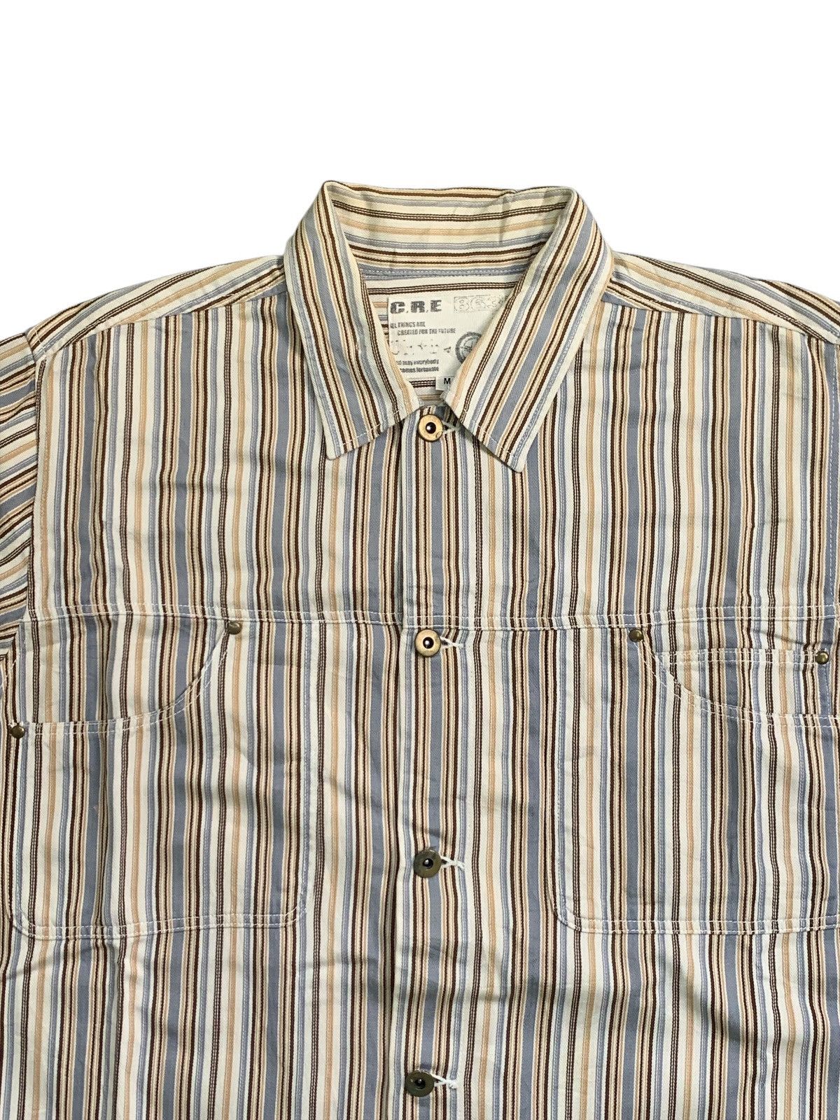 Designer × Japanese Brand Rare Design Vintage C.R.E 863 Soft Denim Shirts Size US M / EU 48-50 / 2 - 3 Thumbnail