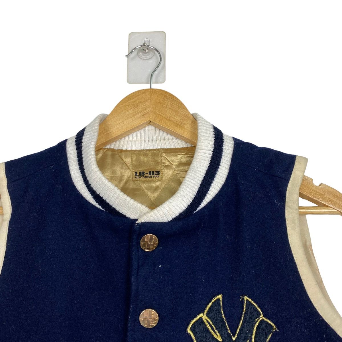 MLB New York Yankees Small Logo Wool Vest Size US S / EU 44-46 / 1 - 7 Thumbnail