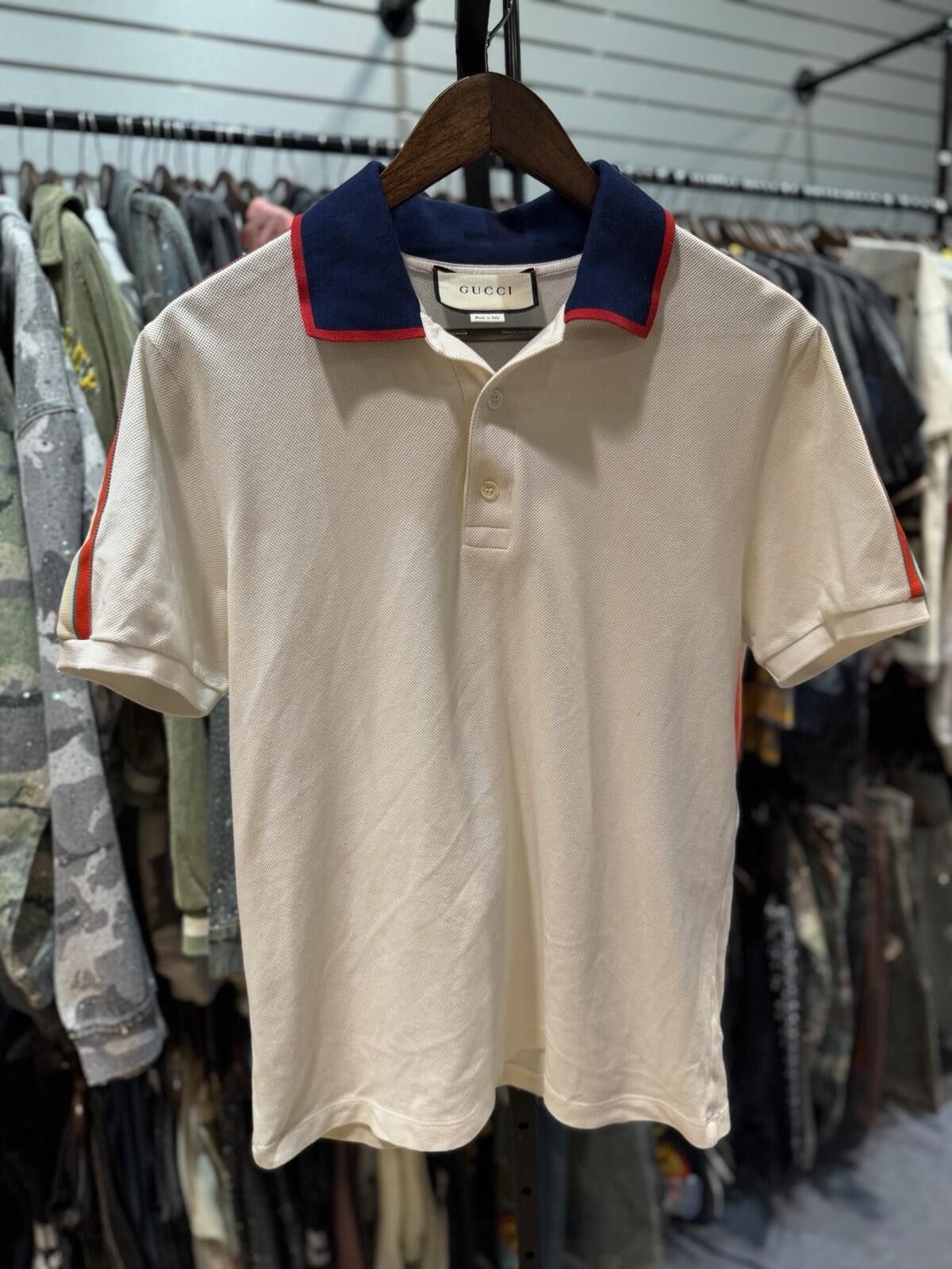 Gucci Gucci Polo T Shirt White Size Large $850 Retail Size US L / EU 52-54 / 3 - 3 Thumbnail