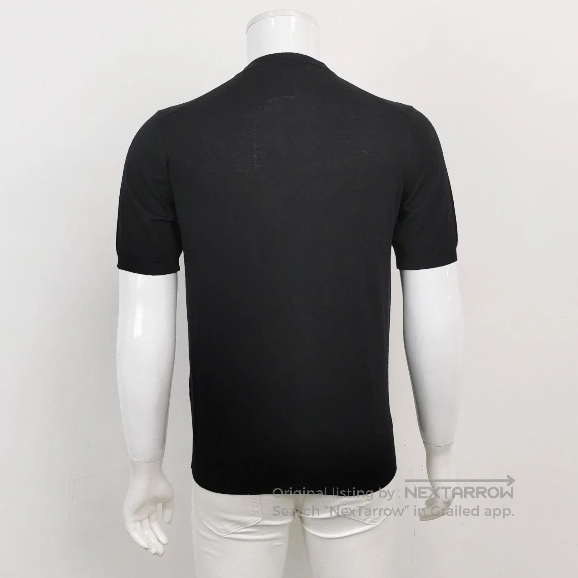 Prada Prada Wool Crew Neck Short Sleeve Knit 0089. Size M / US 6-8 / IT 42-44 - 2 Thumbnail