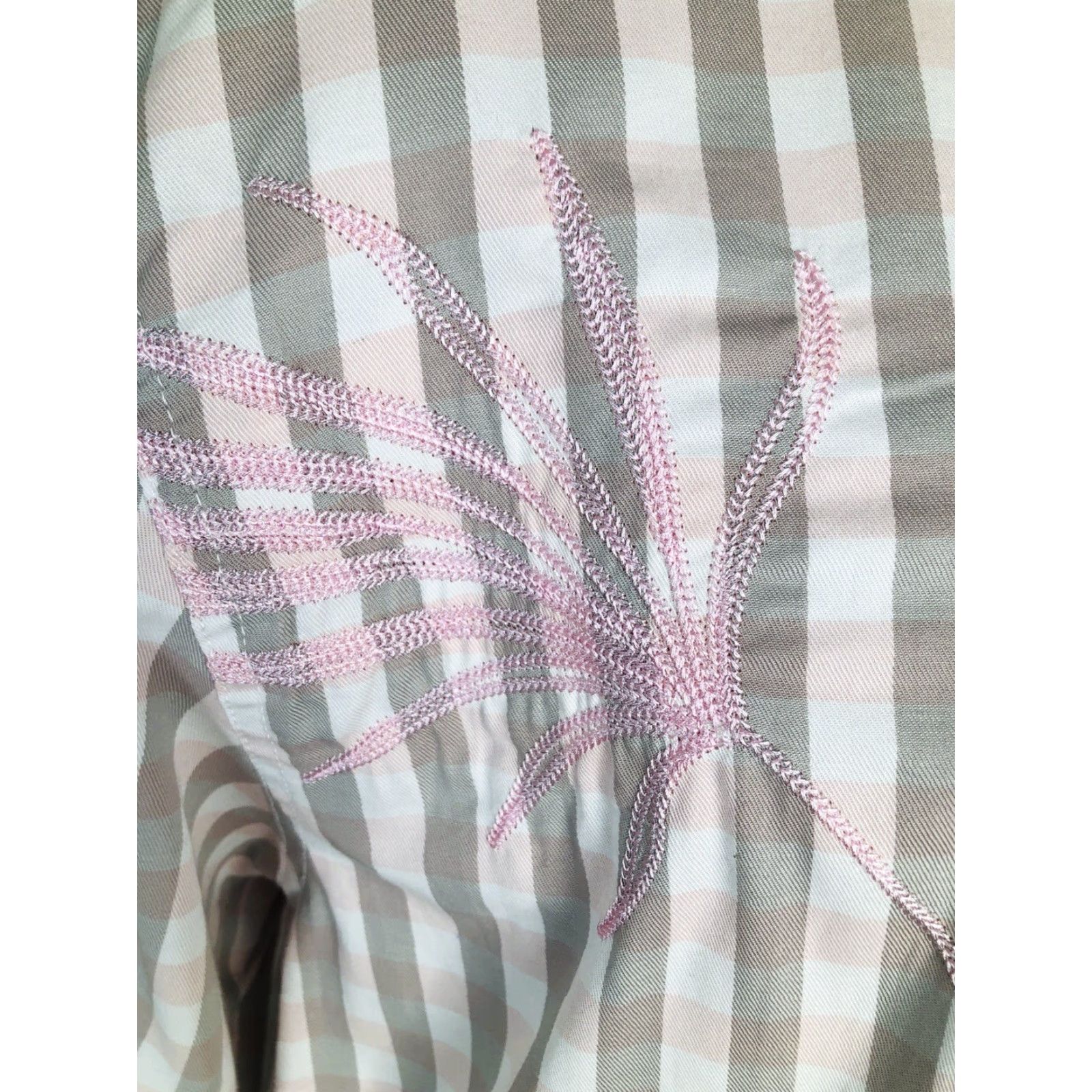 Born Born Fly Shirt Mens 2XL Embroidered ANYTOWN USA Pink Long Sleeve Button-Up Size US XXL / EU 58 / 5 - 4 Thumbnail