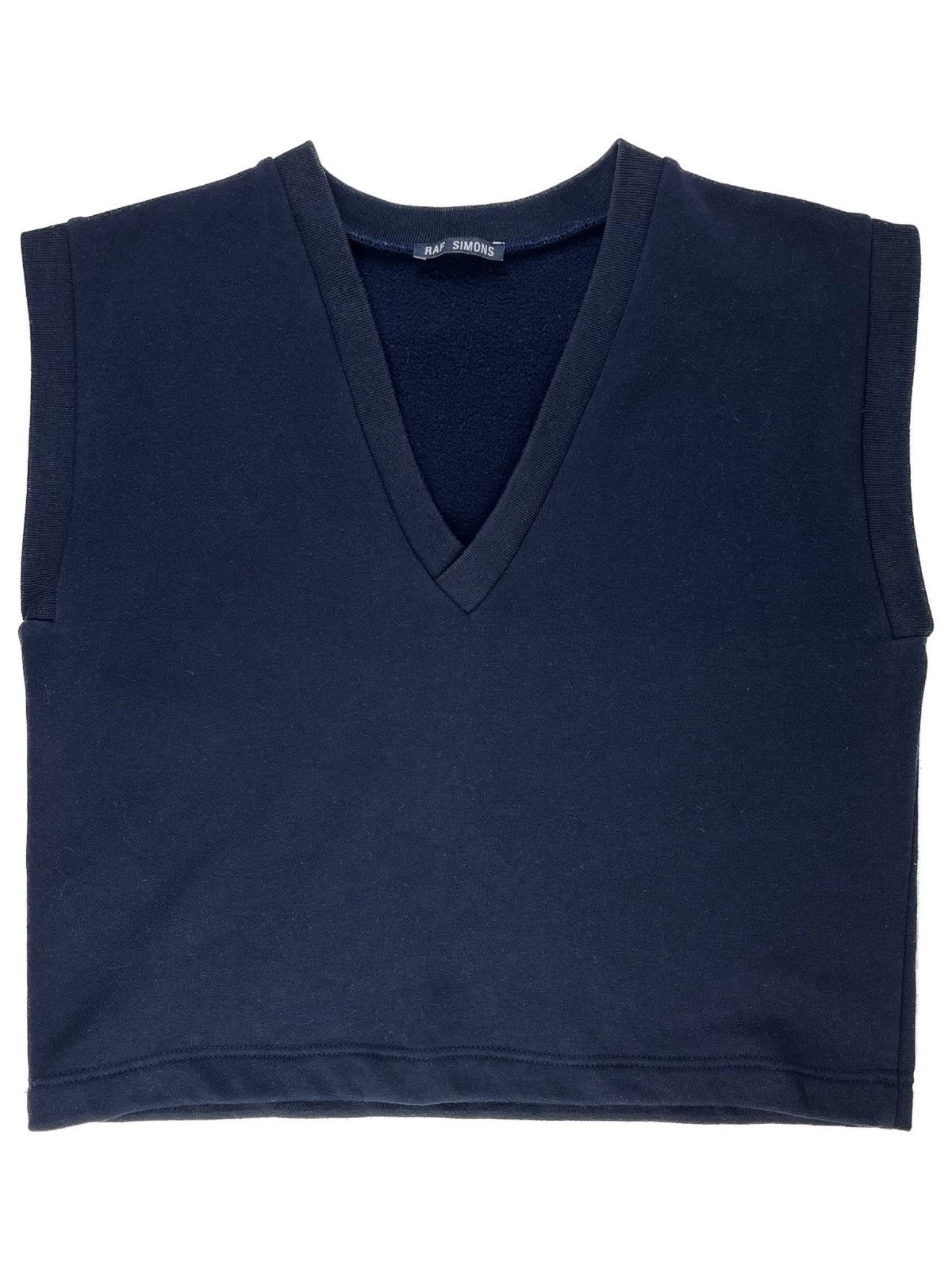Pre-owned Raf Simons X Vintage 90's Raf Simons Sleeveless Cotton Vest In Navy