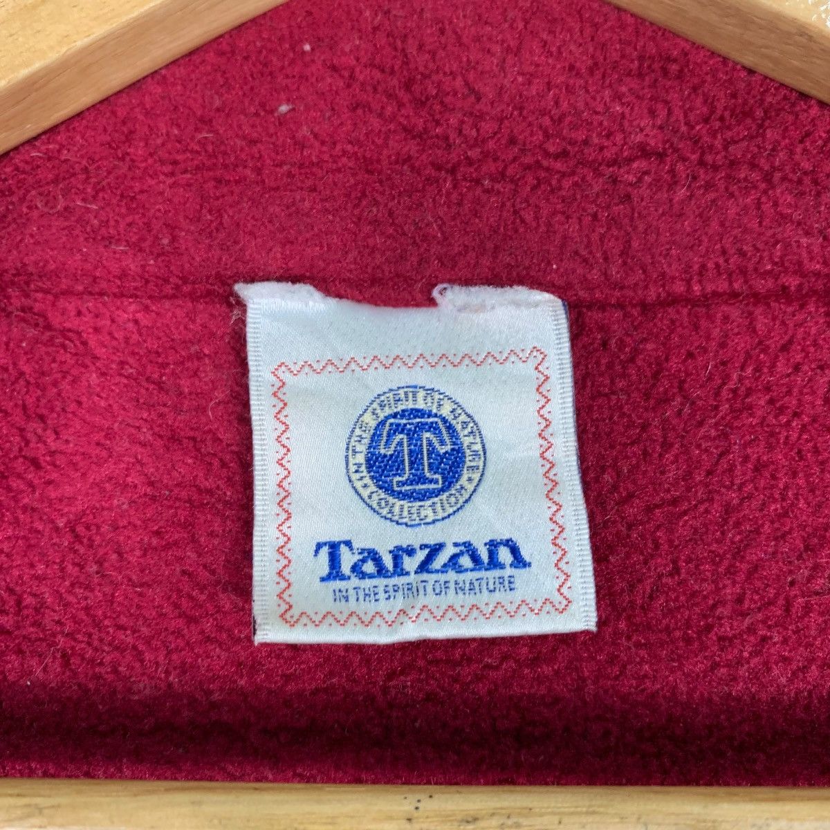 Japanese Brand TARZAN Red Fleece Jacket #1065-C48 Size US L / EU 52-54 / 3 - 15 Thumbnail