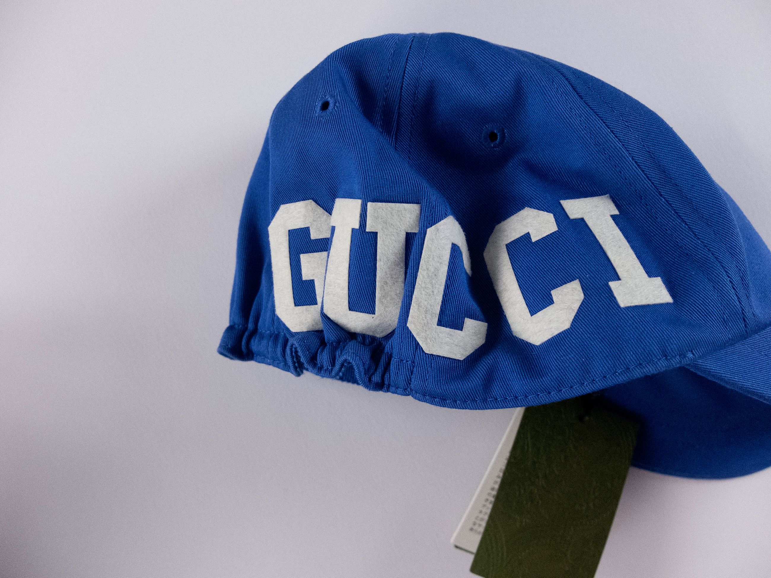Gucci GUCCI 25 blue monogram dad cotton baseball cap Medium Size ONE SIZE - 9 Thumbnail