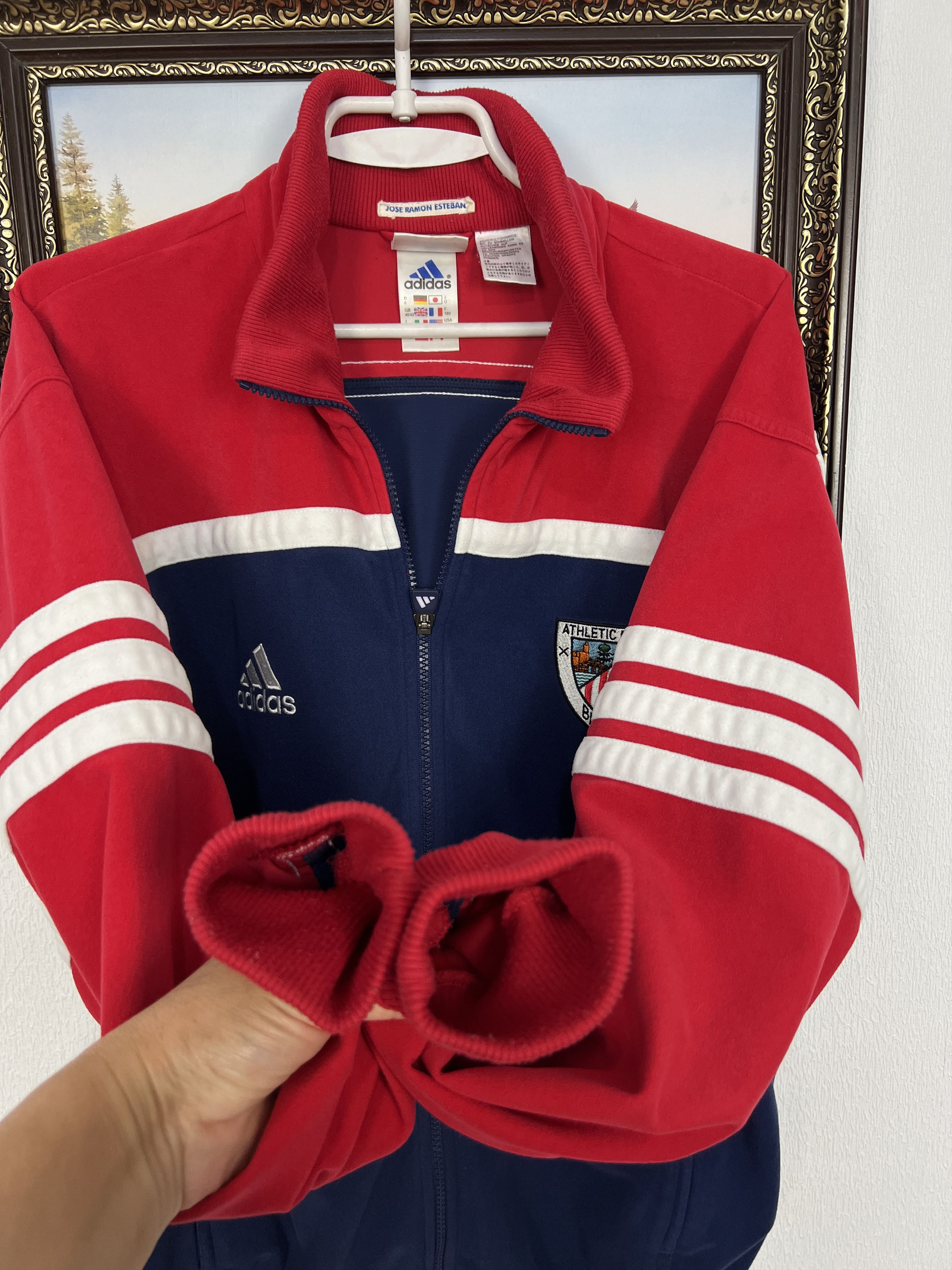 Adidas Vintage 90's Adidas Athletic Bilbao Atletic Club Jacket Size US M / EU 48-50 / 2 - 6 Thumbnail