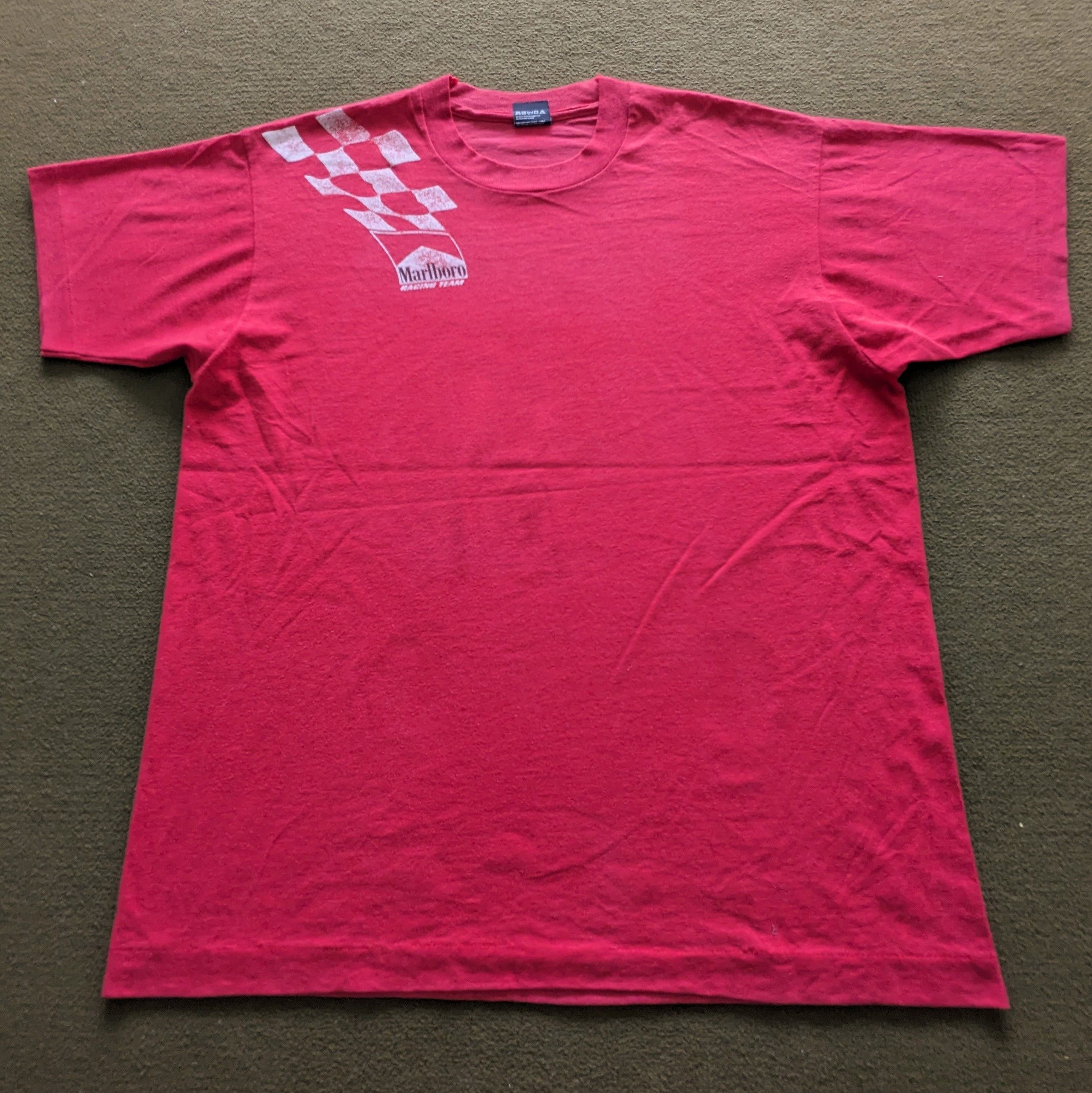 Vintage Vintage 90's MARLBORO Racing Team T-shirt Size US XL / EU 56 / 4 - 3 Thumbnail